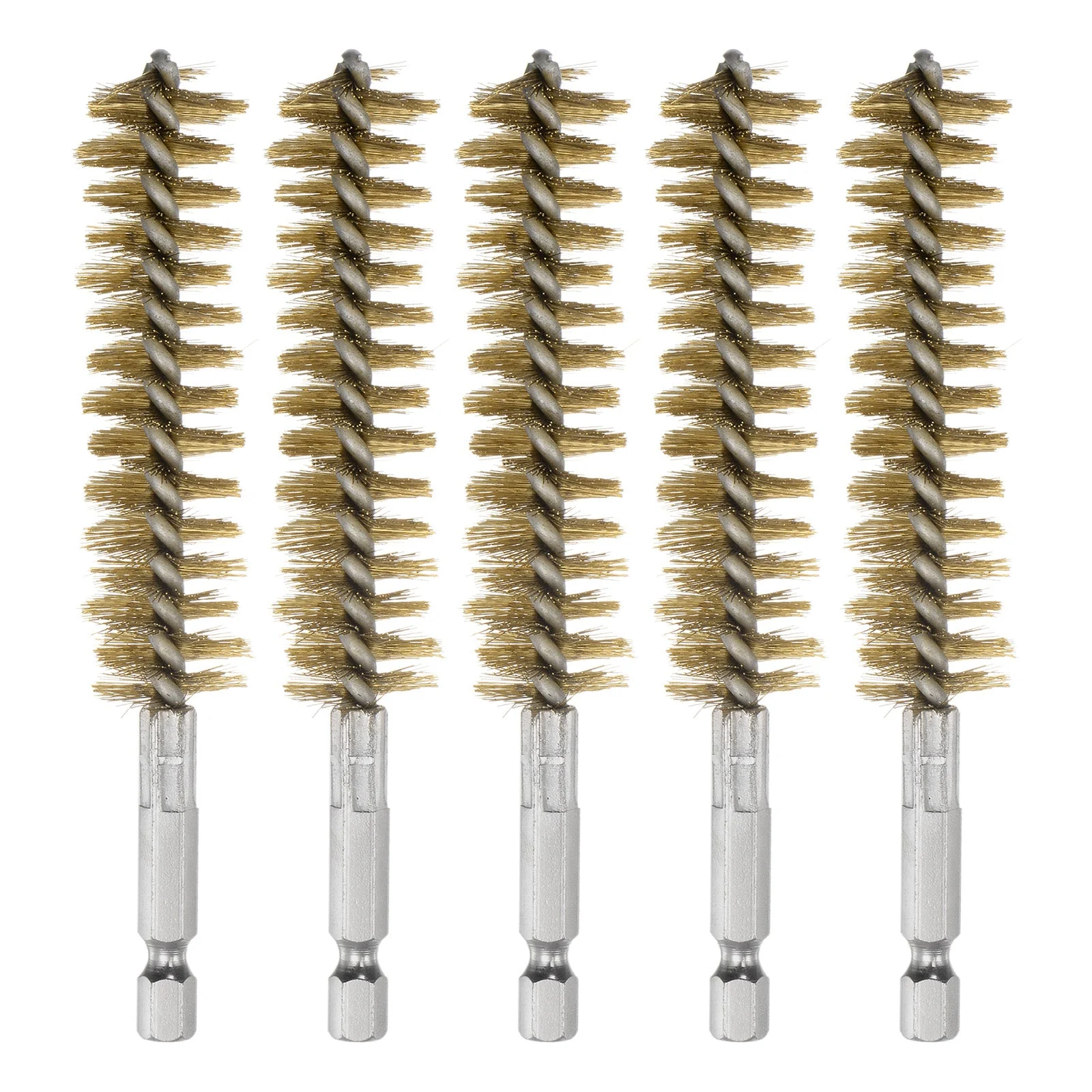 5Pcs Bore Brush Brass 19mm Dia Cleaning Bronze Wire Tube Pipe Cleaner