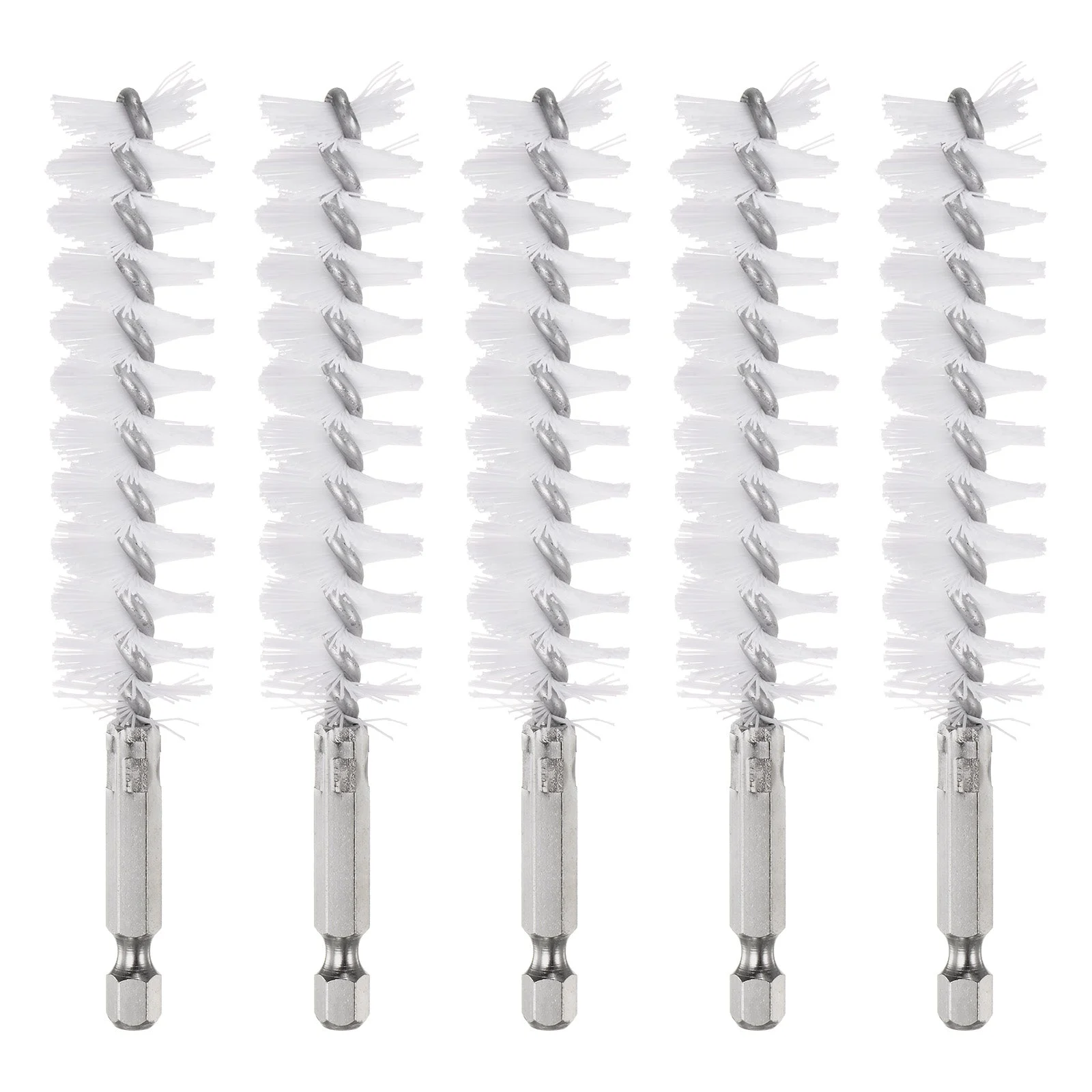 5Pcs Nylon Bore Brush 20mm Dia Cleaning Twisted Wire Brush Tube Pipe Cleaner