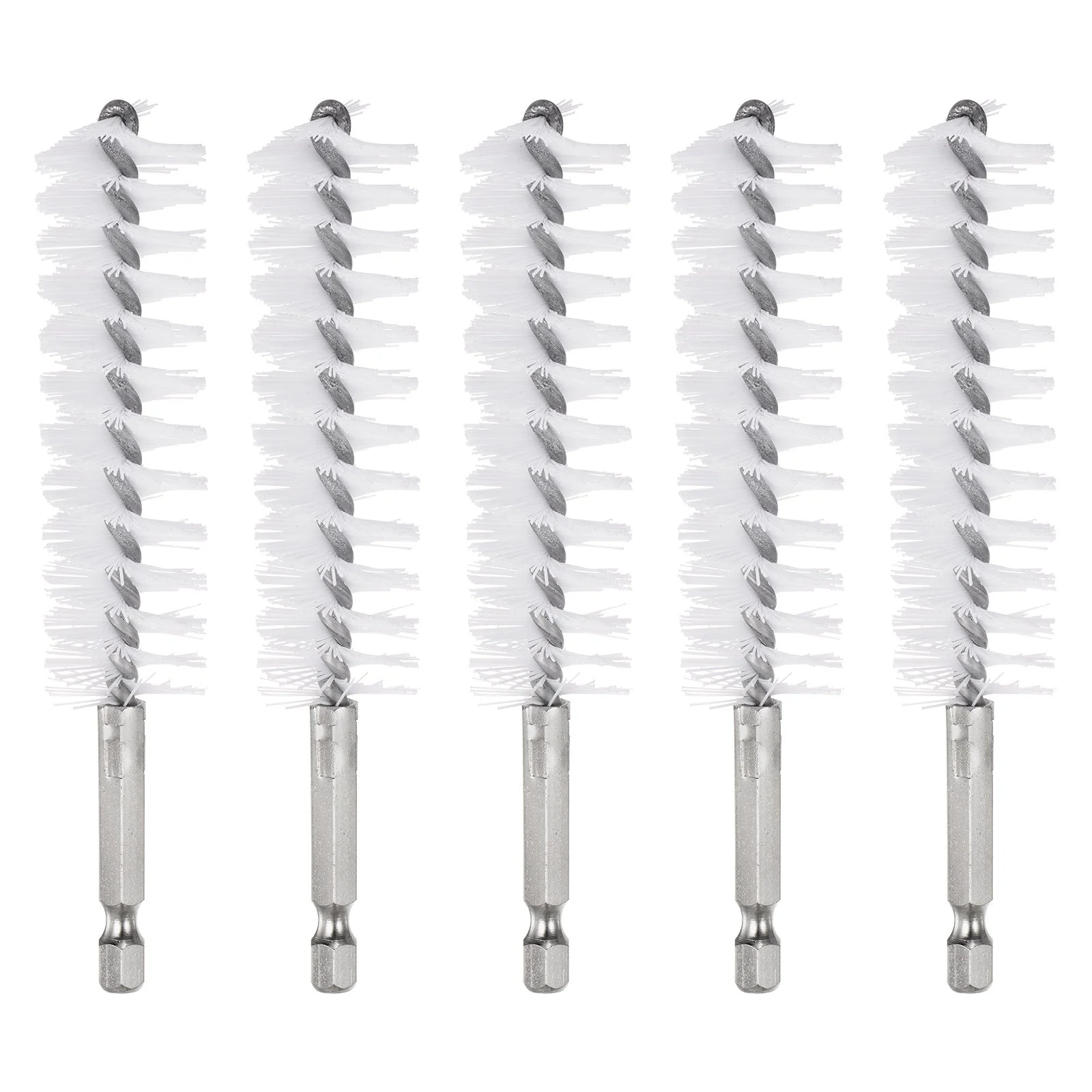 5Pcs Nylon Bore Brush 22mm Dia Cleaning Twisted Wire Brush Tube Pipe Cleaner