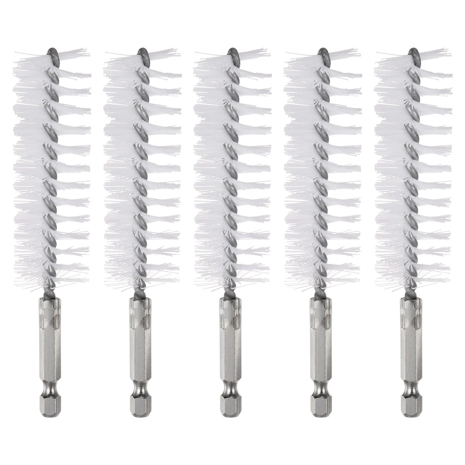 5Pcs Nylon Bore Brush 25mm Dia Cleaning Twisted Wire Brush Tube Pipe Cleaner