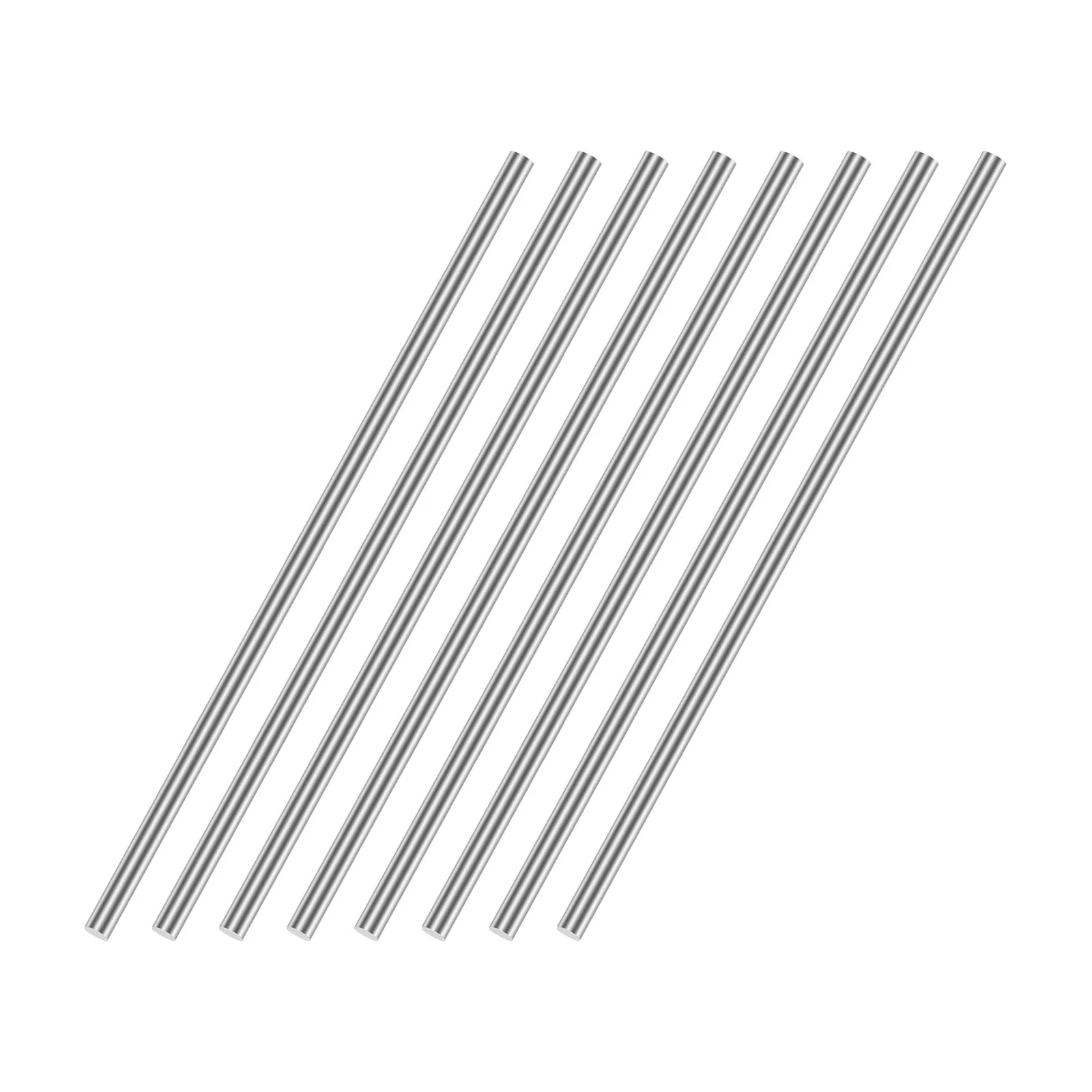 3mm x 100mm 304 Stainless Steel Solid Round Rod for DIY Craft 8pcs