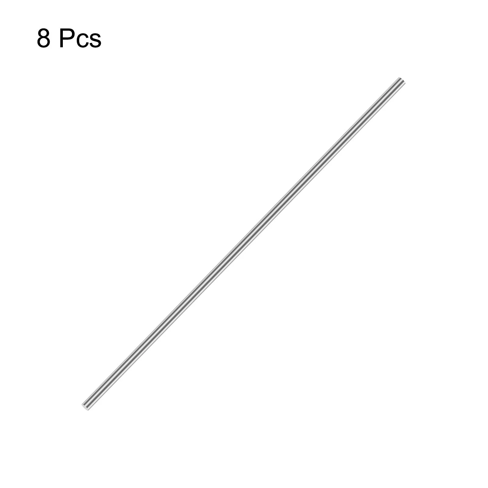 5mm x 350mm 304 Stainless Steel Solid Round Rod for DIY Craft 8pcs