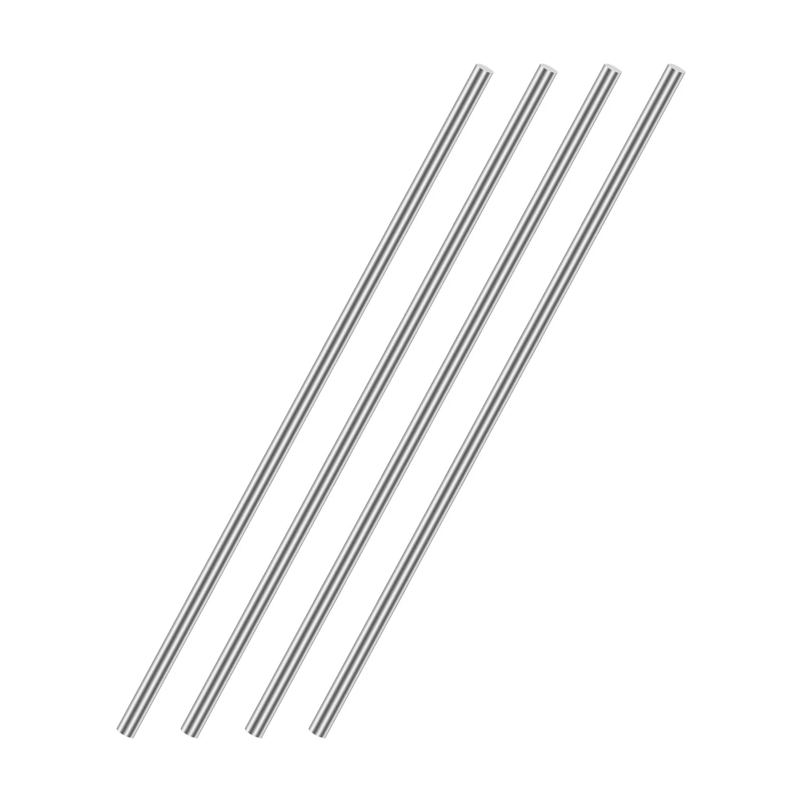 5mm x 200mm 304 Stainless Steel Solid Round Rod for DIY Craft 4pcs