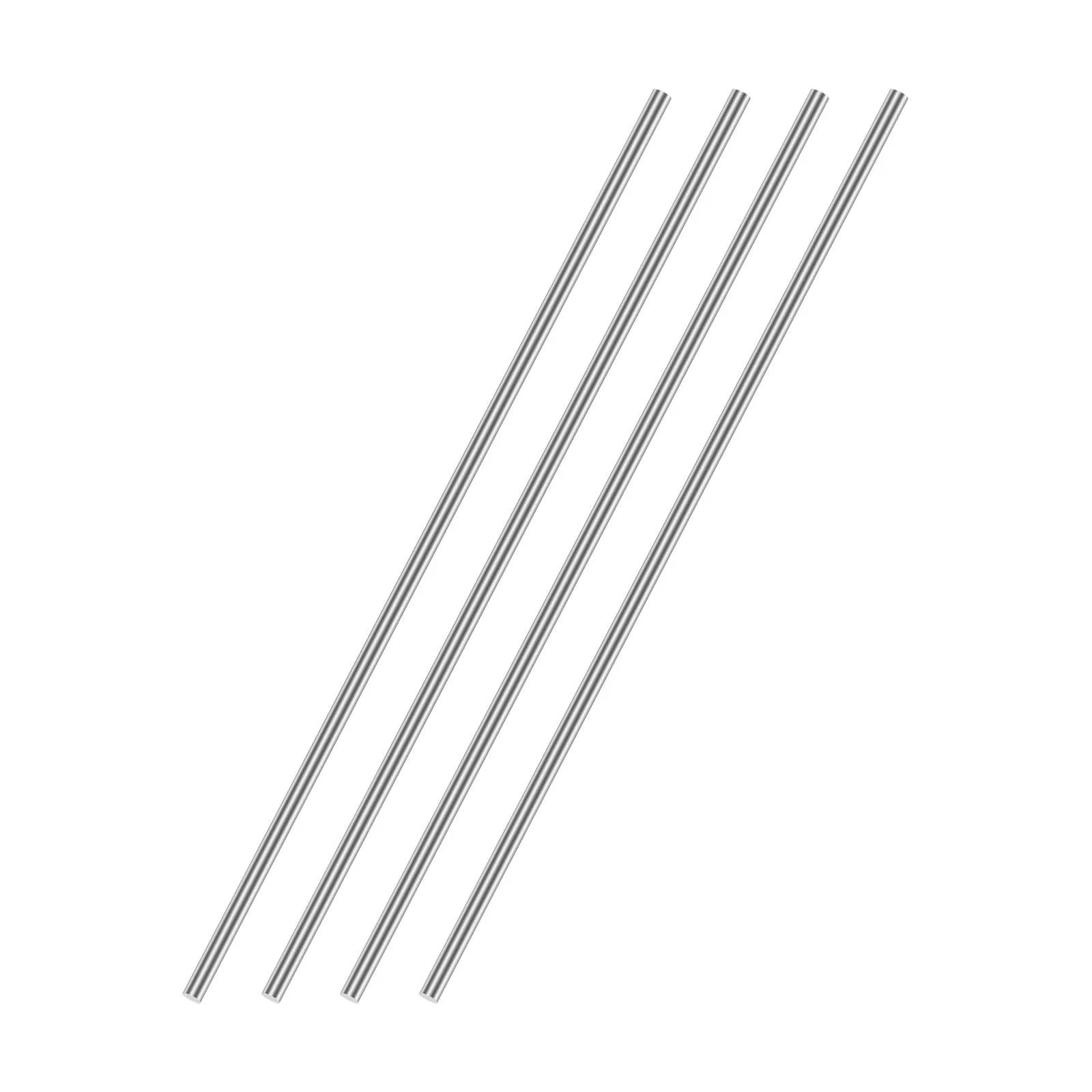 5mm x 300mm 304 Stainless Steel Solid Round Rod for DIY Craft 4pcs
