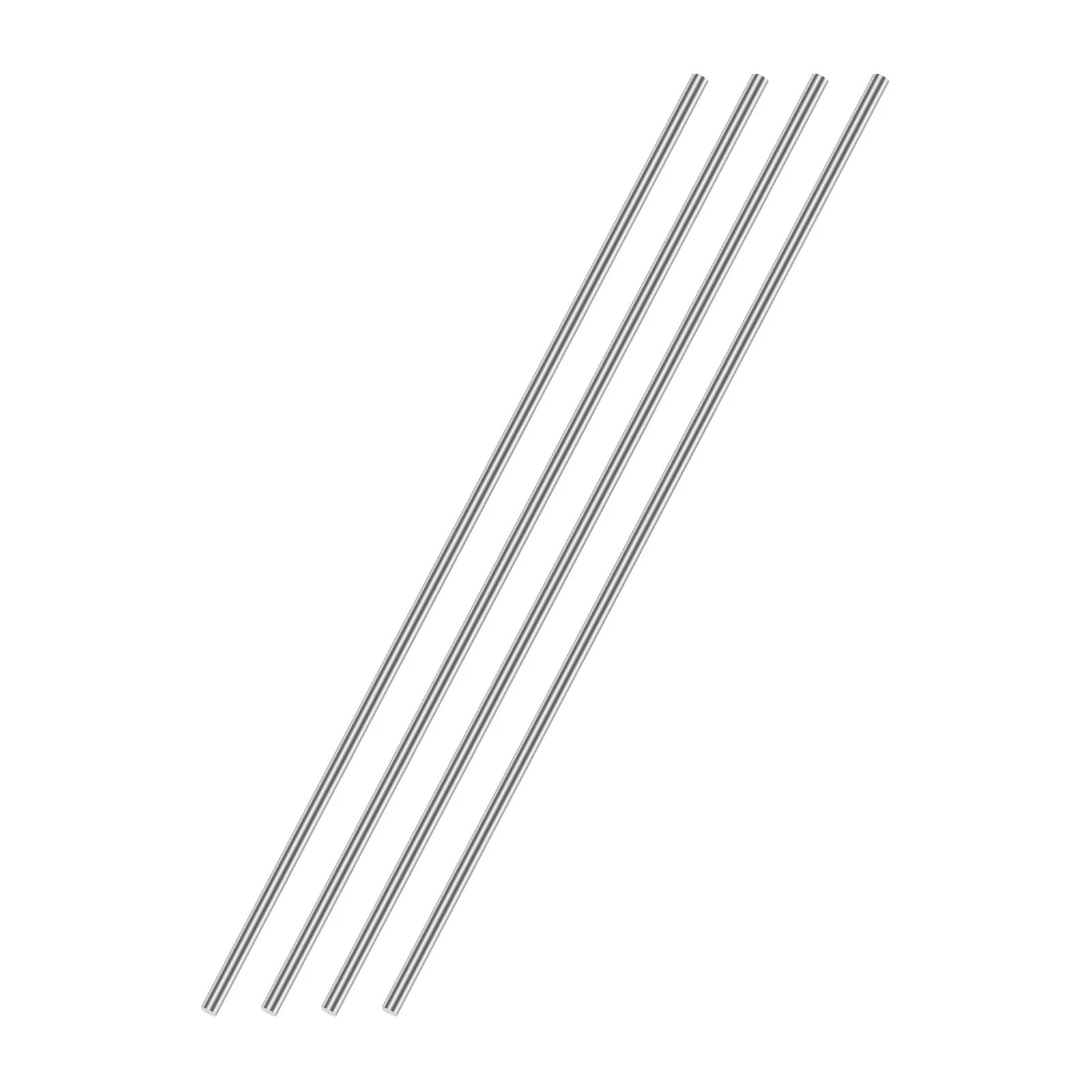 5mm x 350mm 304 Stainless Steel Solid Round Rod for DIY Craft 4pcs