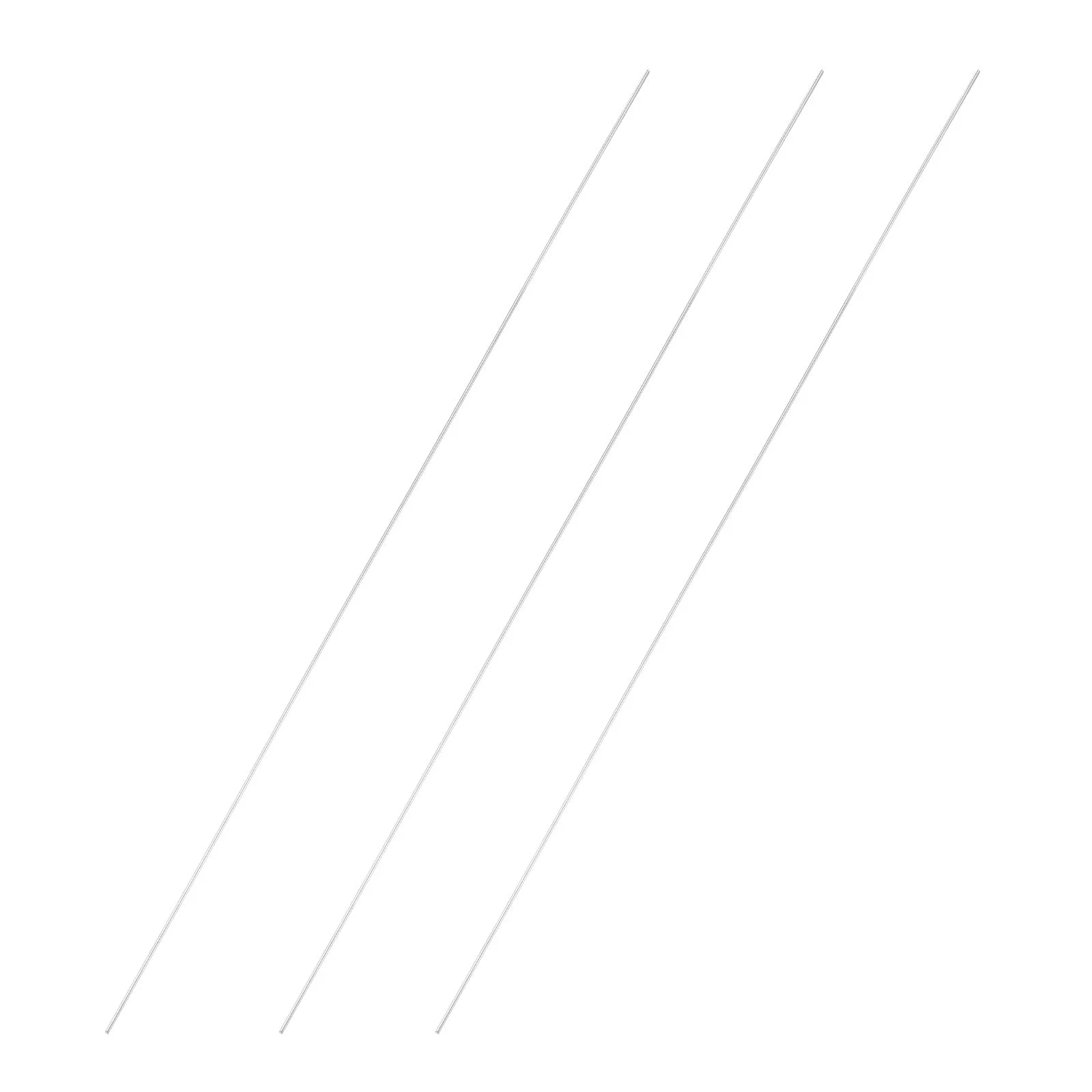 3pcs 1.5mmx400mm 304 Stainless Steel Solid Round Rod for DIY Craft
