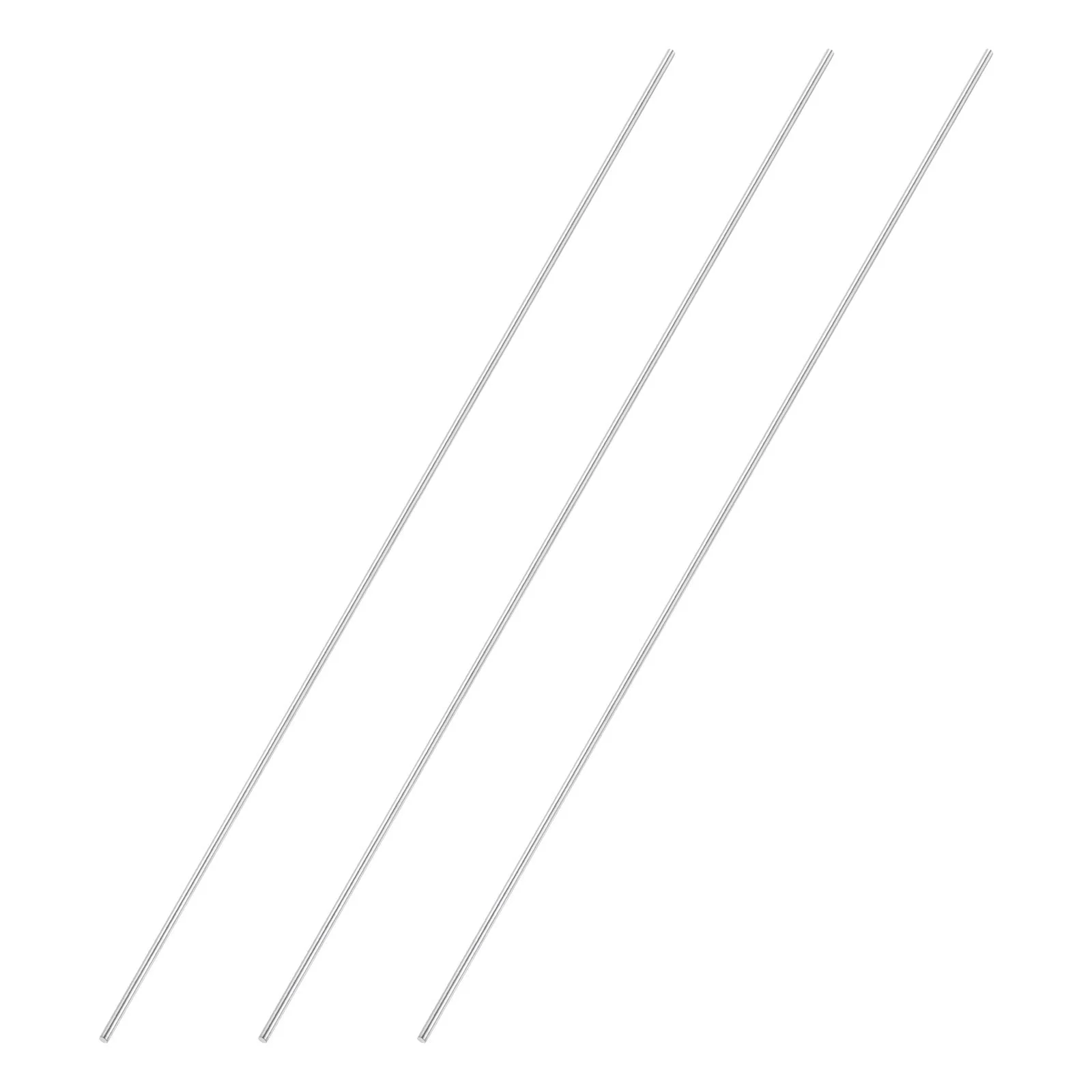 3pcs 3mmx400mm 304 Stainless Steel Solid Round Rod for DIY Craft