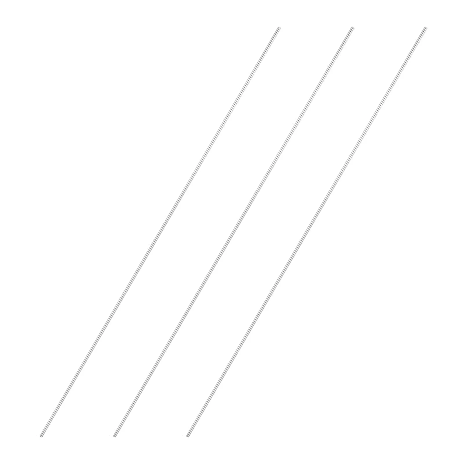 3pcs 3mmx450mm 304 Stainless Steel Solid Round Rod for DIY Craft