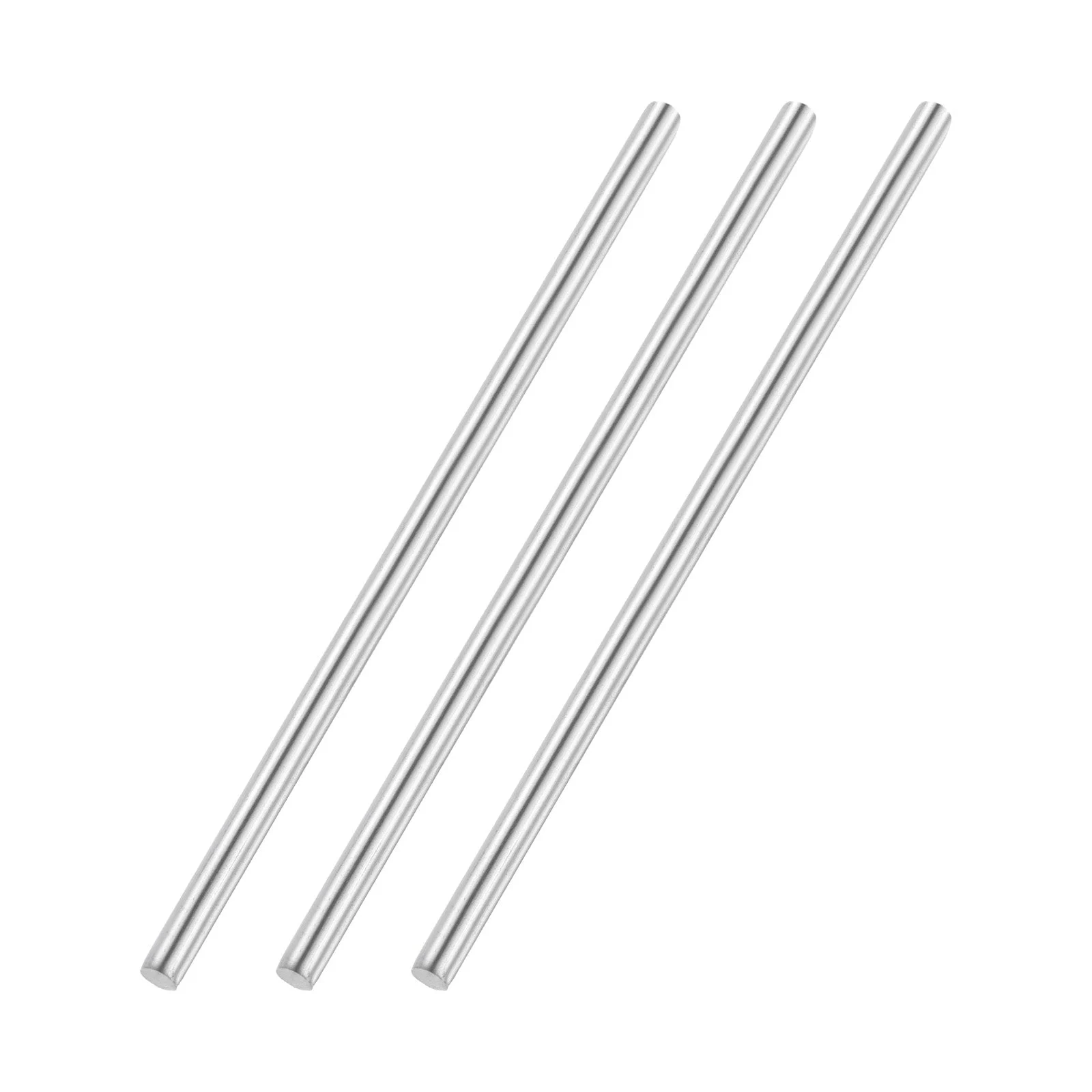 3pcs 4mmx100mm 304 Stainless Steel Solid Round Rod for DIY Craft
