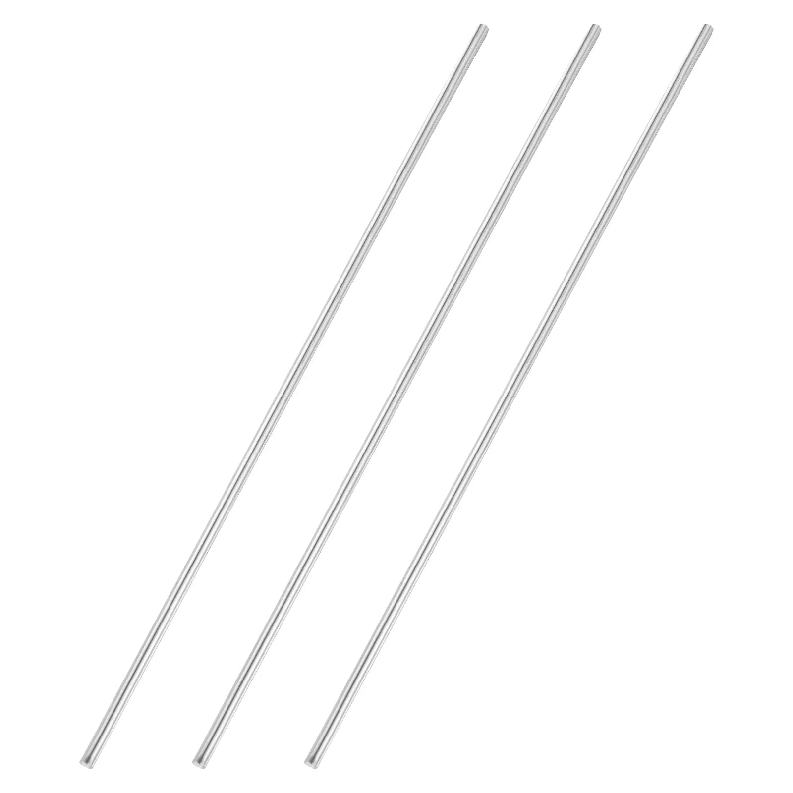 3pcs 4mmx250mm 304 Stainless Steel Solid Round Rod for DIY Craft
