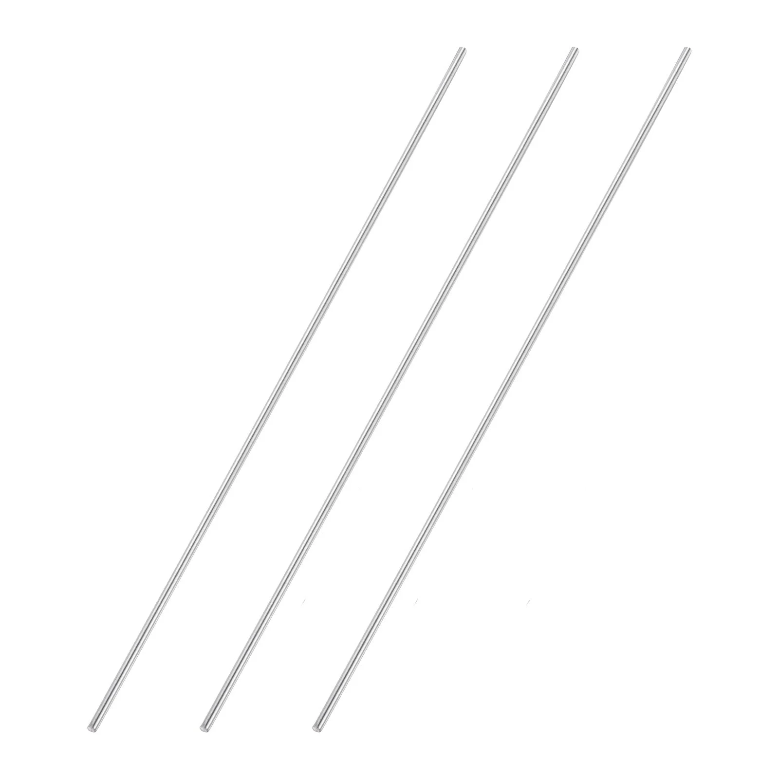 3pcs 4mmx350mm 304 Stainless Steel Solid Round Rod for DIY Craft