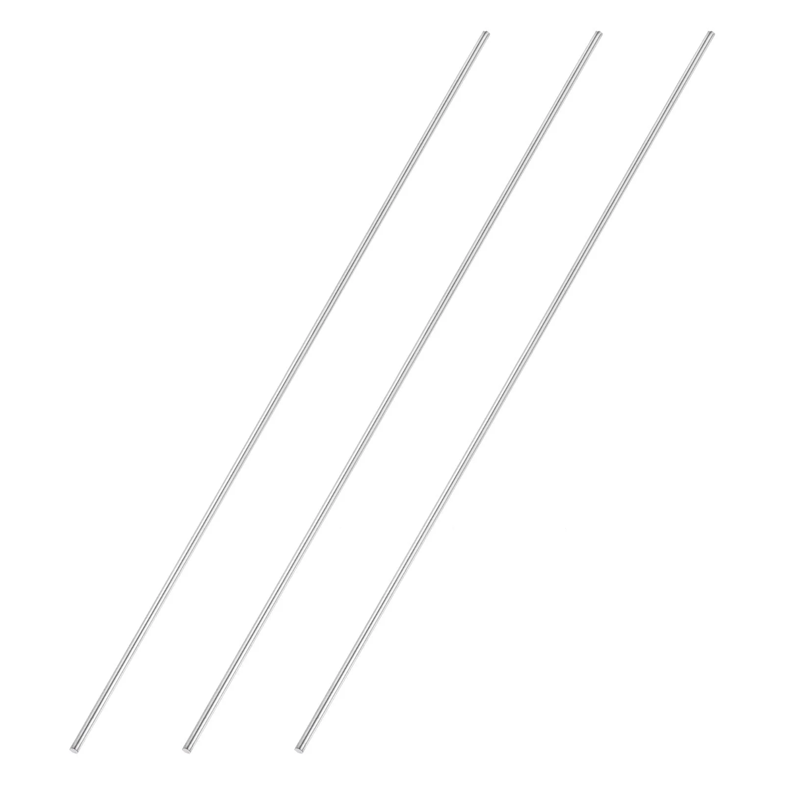 3pcs 4mmx400mm 304 Stainless Steel Solid Round Rod for DIY Craft