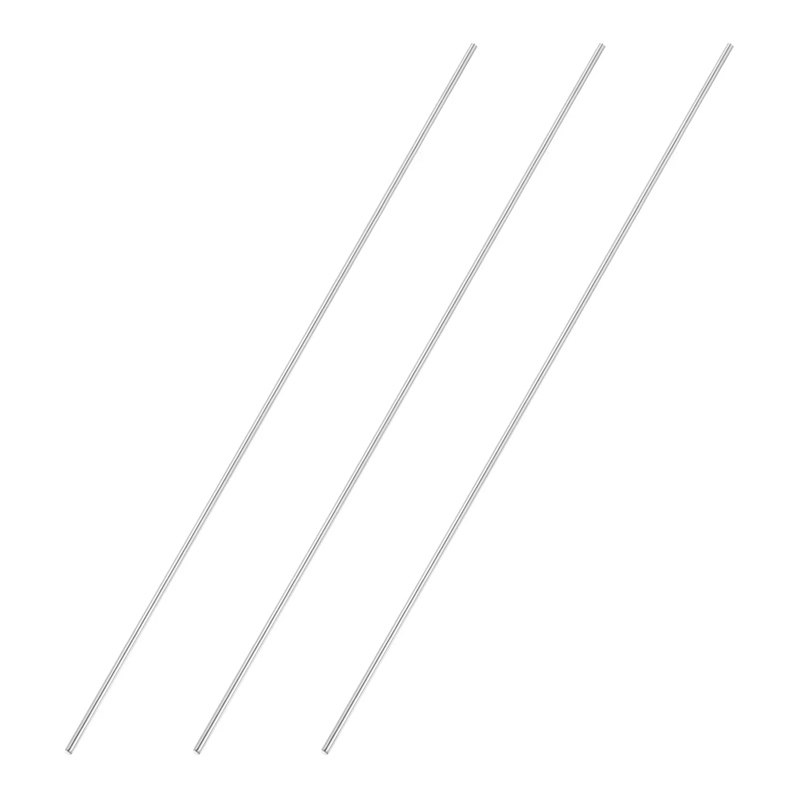 3pcs 4mmx450mm 304 Stainless Steel Solid Round Rod for DIY Craft