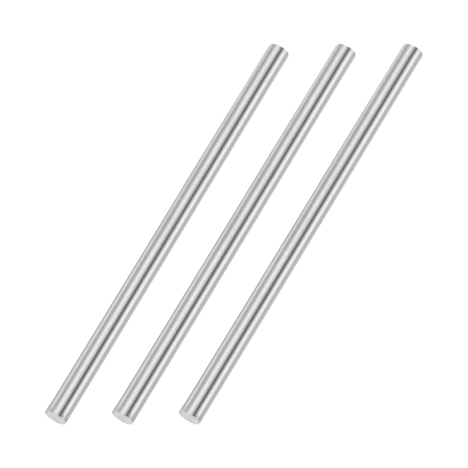 3pcs 5mmx100mm 304 Stainless Steel Solid Round Rod for DIY Craft