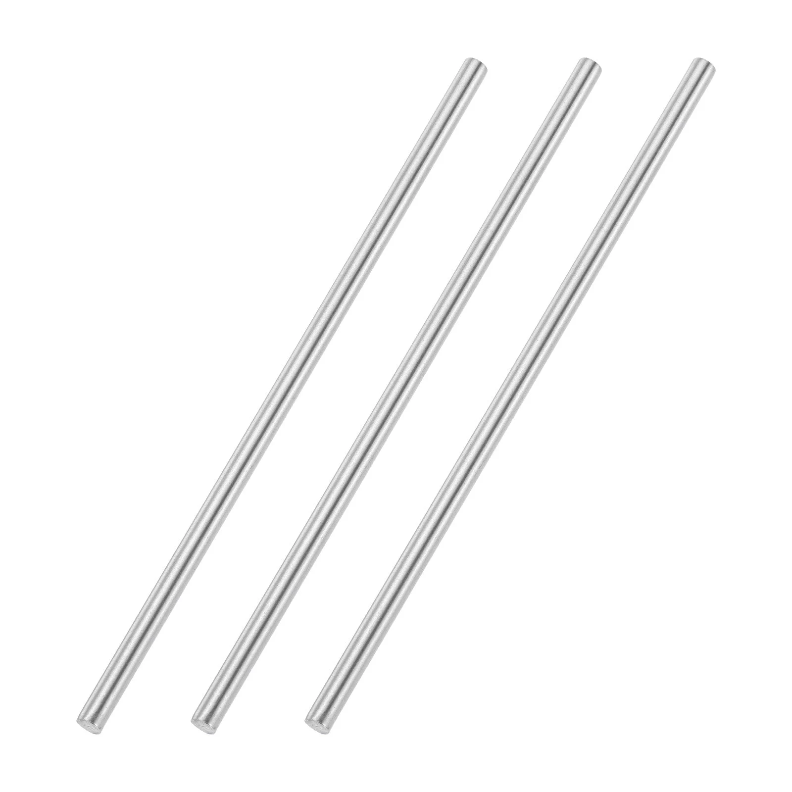3Pcs 5mmx150mm 304 Stainless Steel Solid Round Rod for DIY Craft