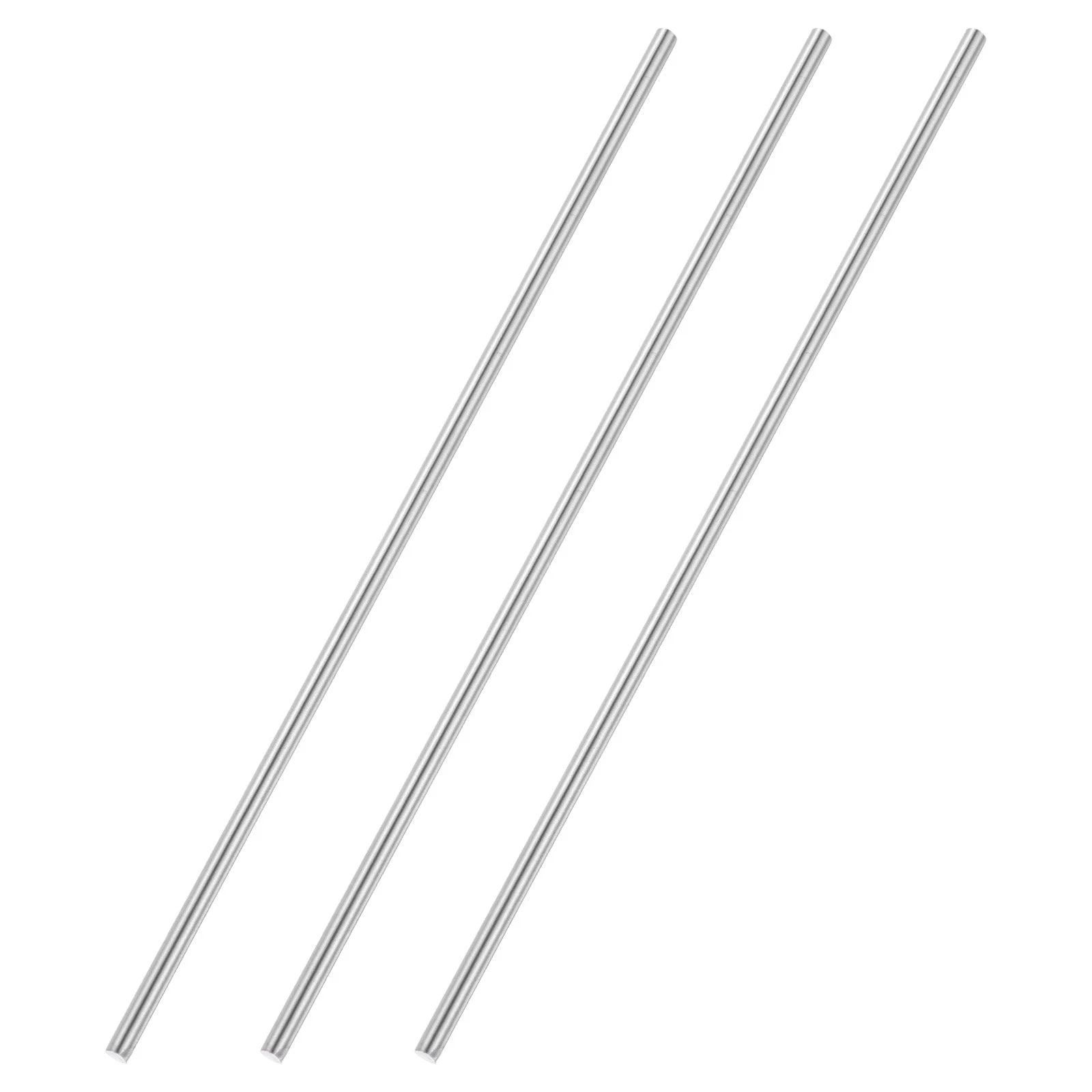 3pcs 5mmx250mm 304 Stainless Steel Solid Round Rod for DIY Craft