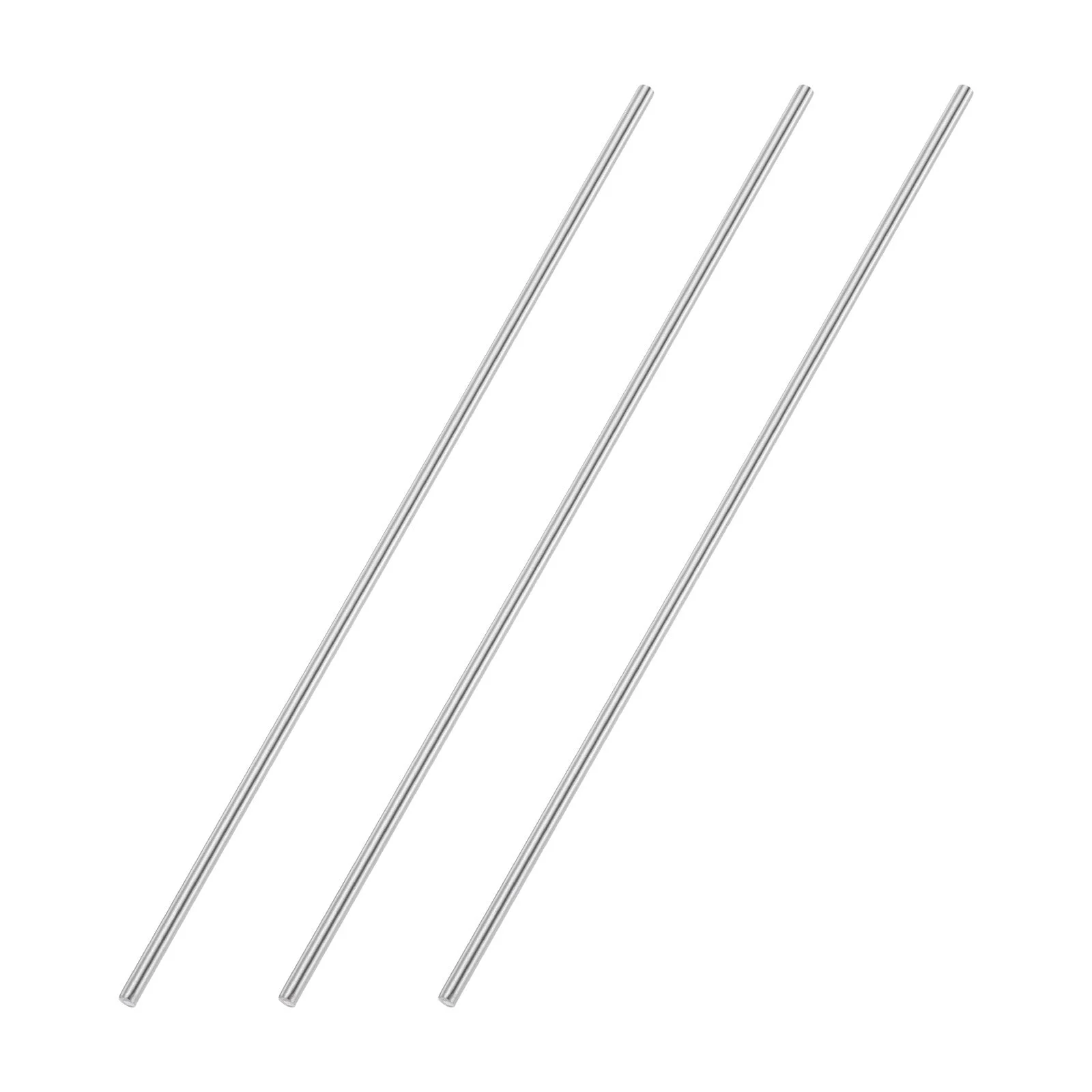 3pcs 5mmx300mm 304 Stainless Steel Solid Round Rod for DIY Craft