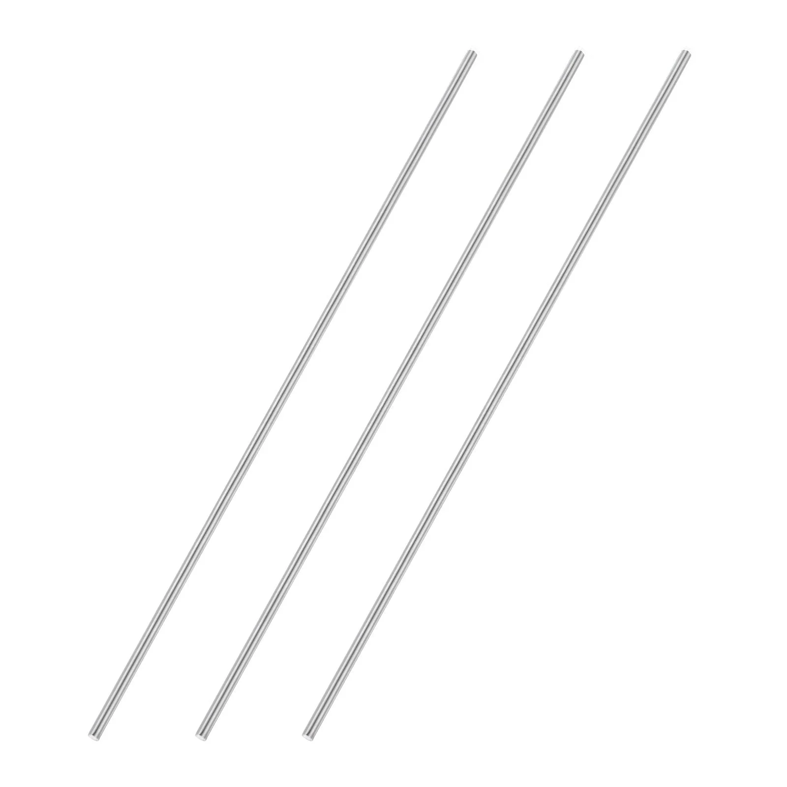 3pcs 5mmx350mm 304 Stainless Steel Solid Round Rod for DIY Craft