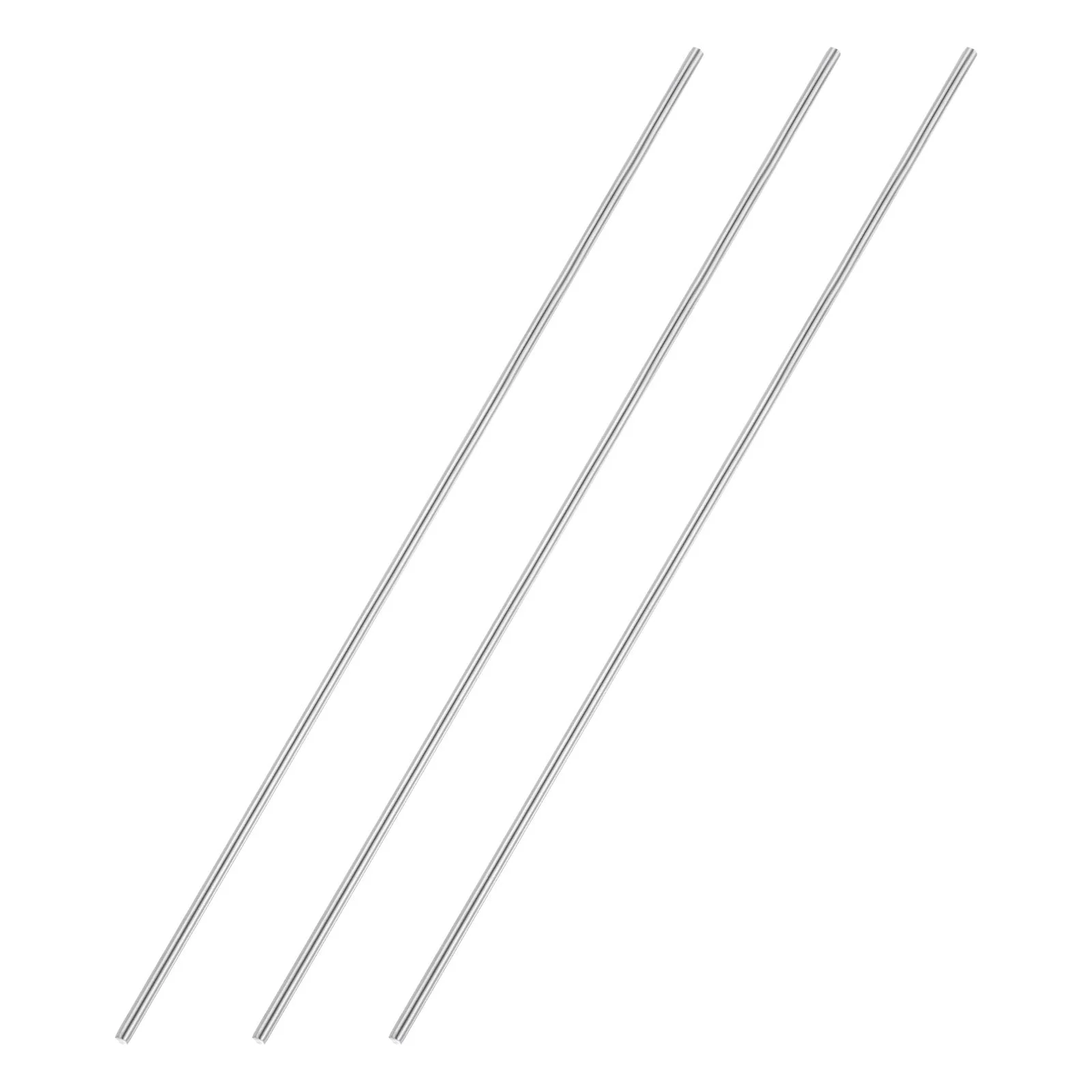 3pcs 5mmx400mm 304 Stainless Steel Solid Round Rod for DIY Craft