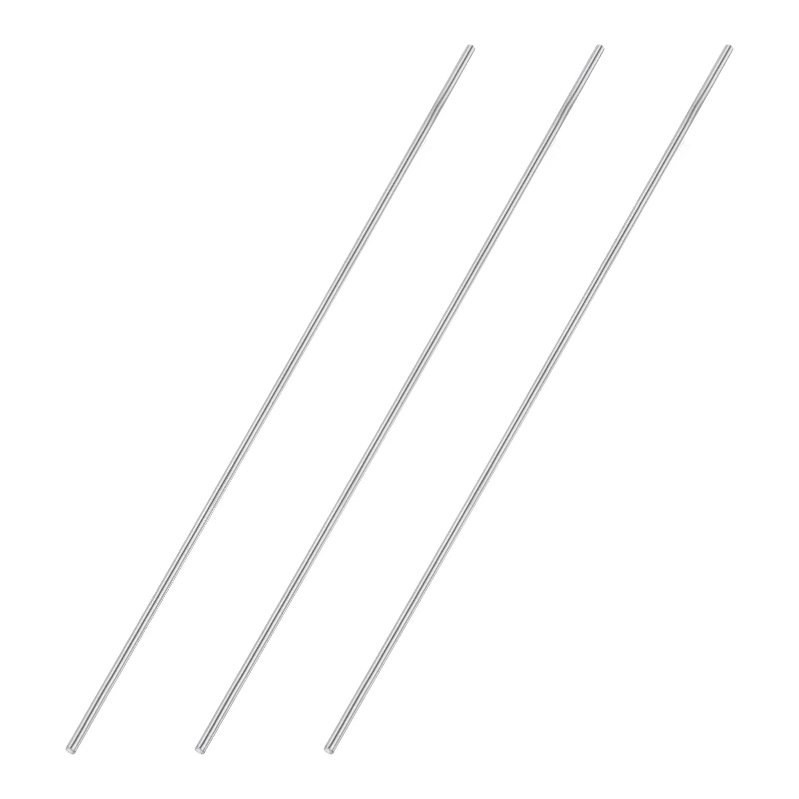 3pcs 5mmx450mm 304 Stainless Steel Solid Round Rod for DIY Craft