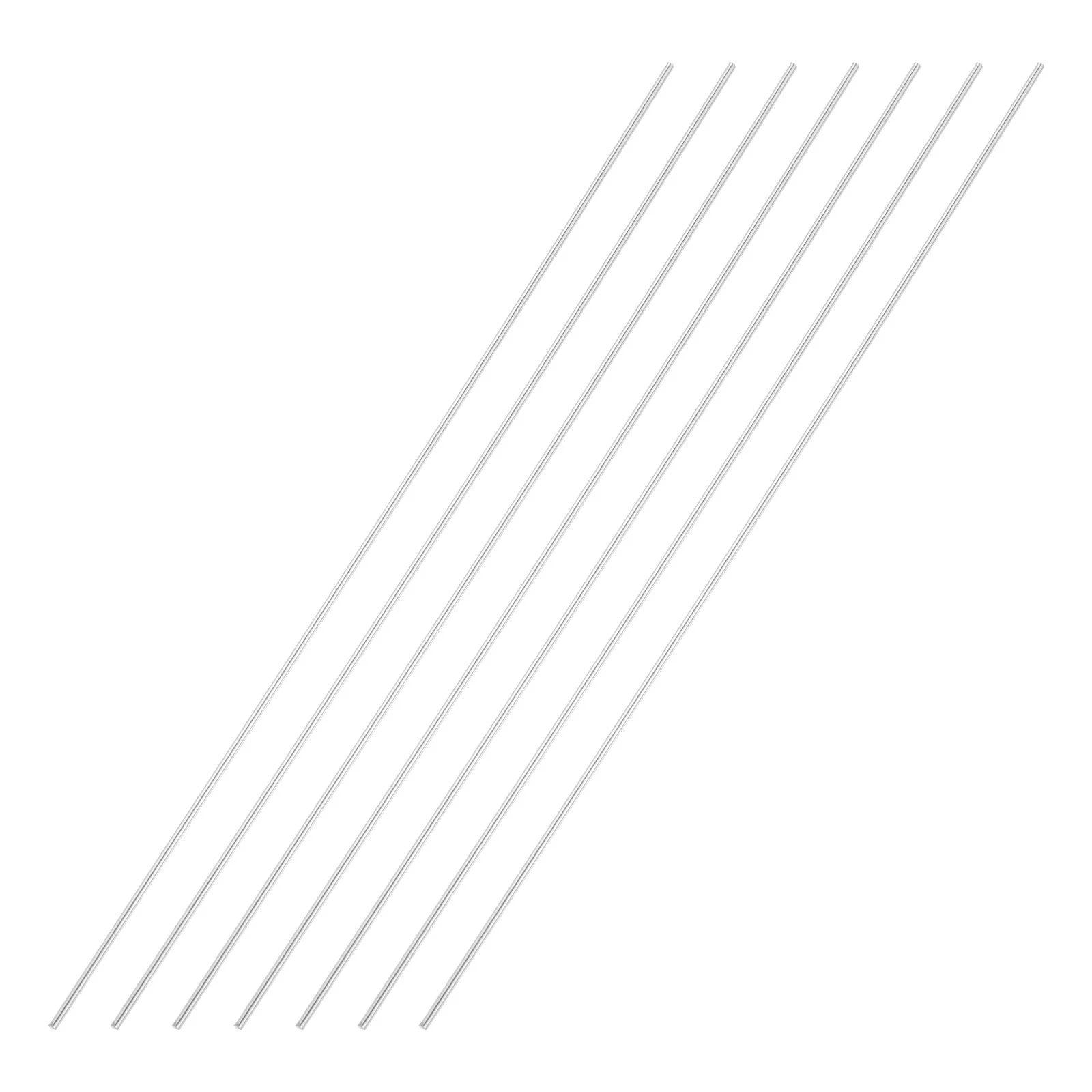 7pcs 1.5mmx200mm 304 Stainless Steel Solid Round Rod for DIY Craft