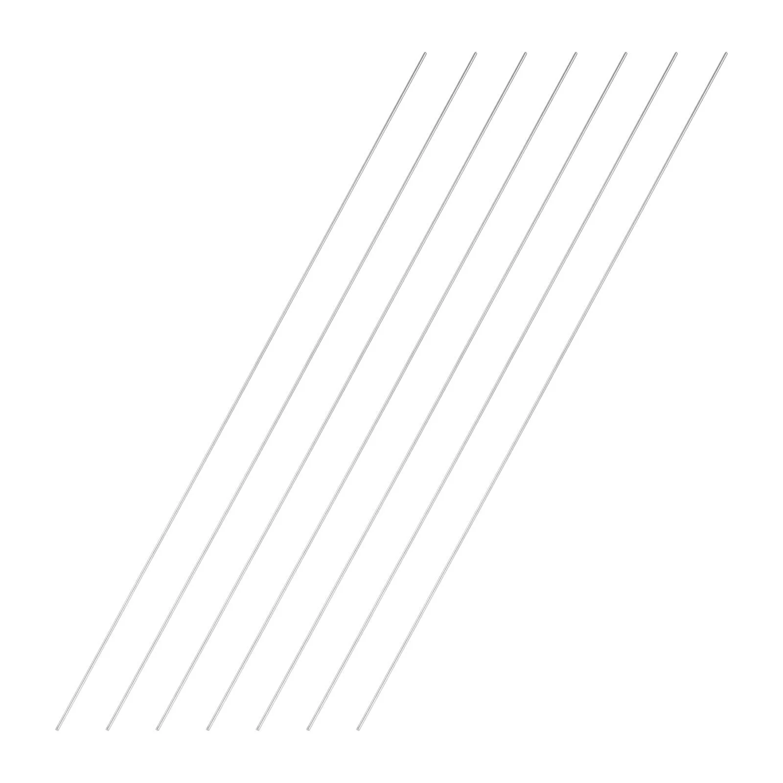 7pcs 1.5mmx350mm 304 Stainless Steel Solid Round Rod for DIY Craft