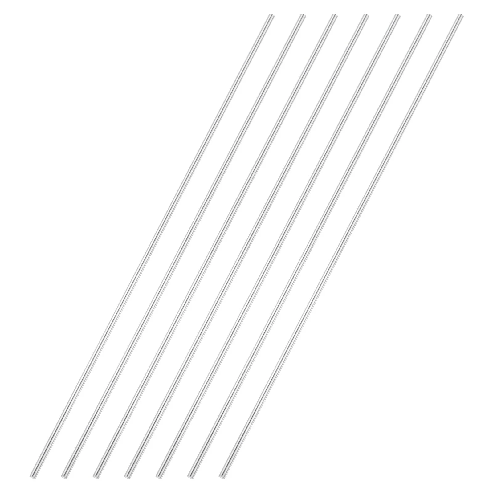 7pcs 3mmx250mm 304 Stainless Steel Solid Round Rod for DIY Craft