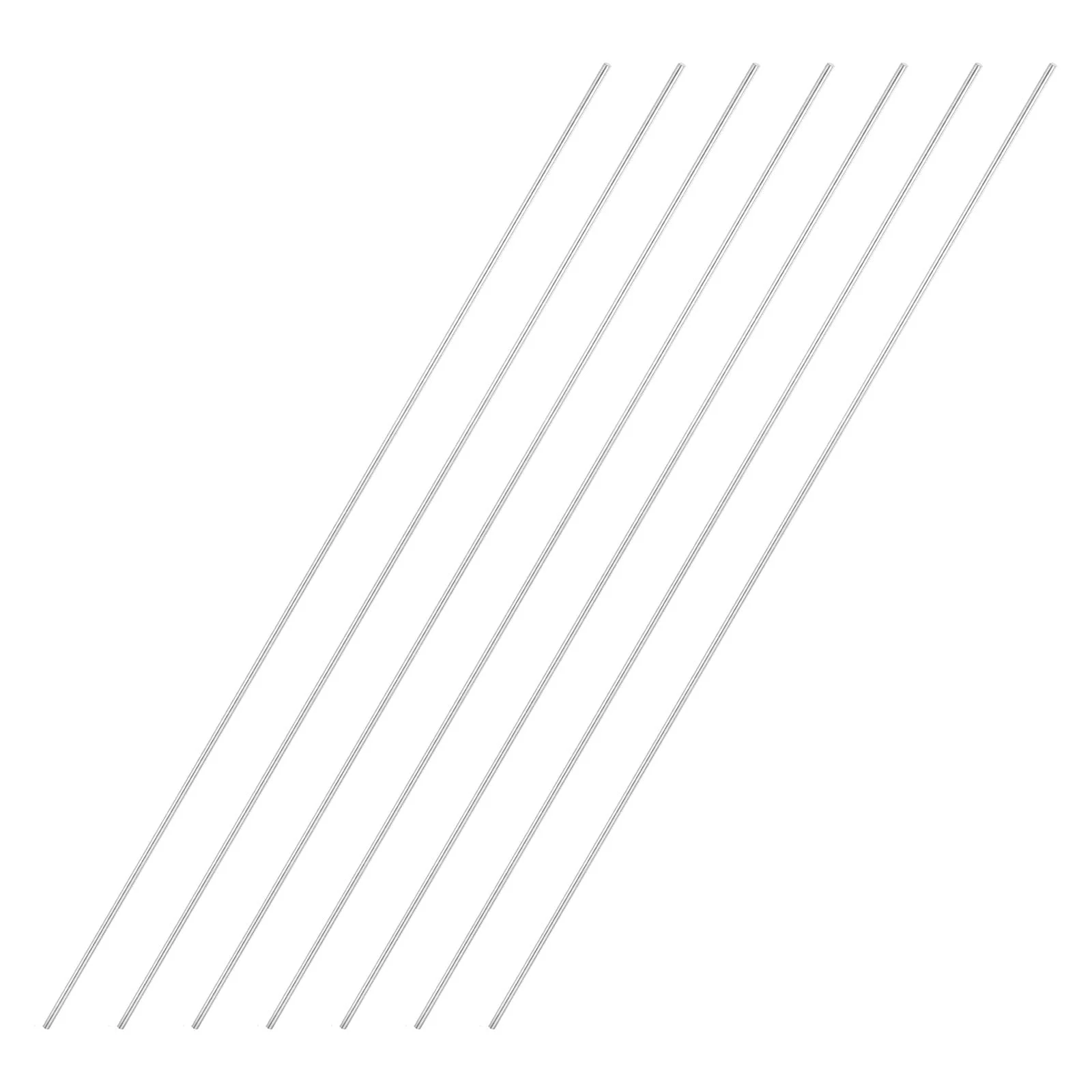 7pcs 3mmx450mm 304 Stainless Steel Solid Round Rod for DIY Craft