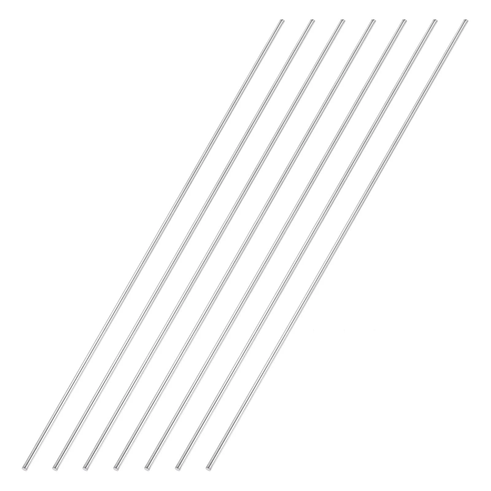 7pcs 4mmx400mm 304 Stainless Steel Solid Round Rod for DIY Craft