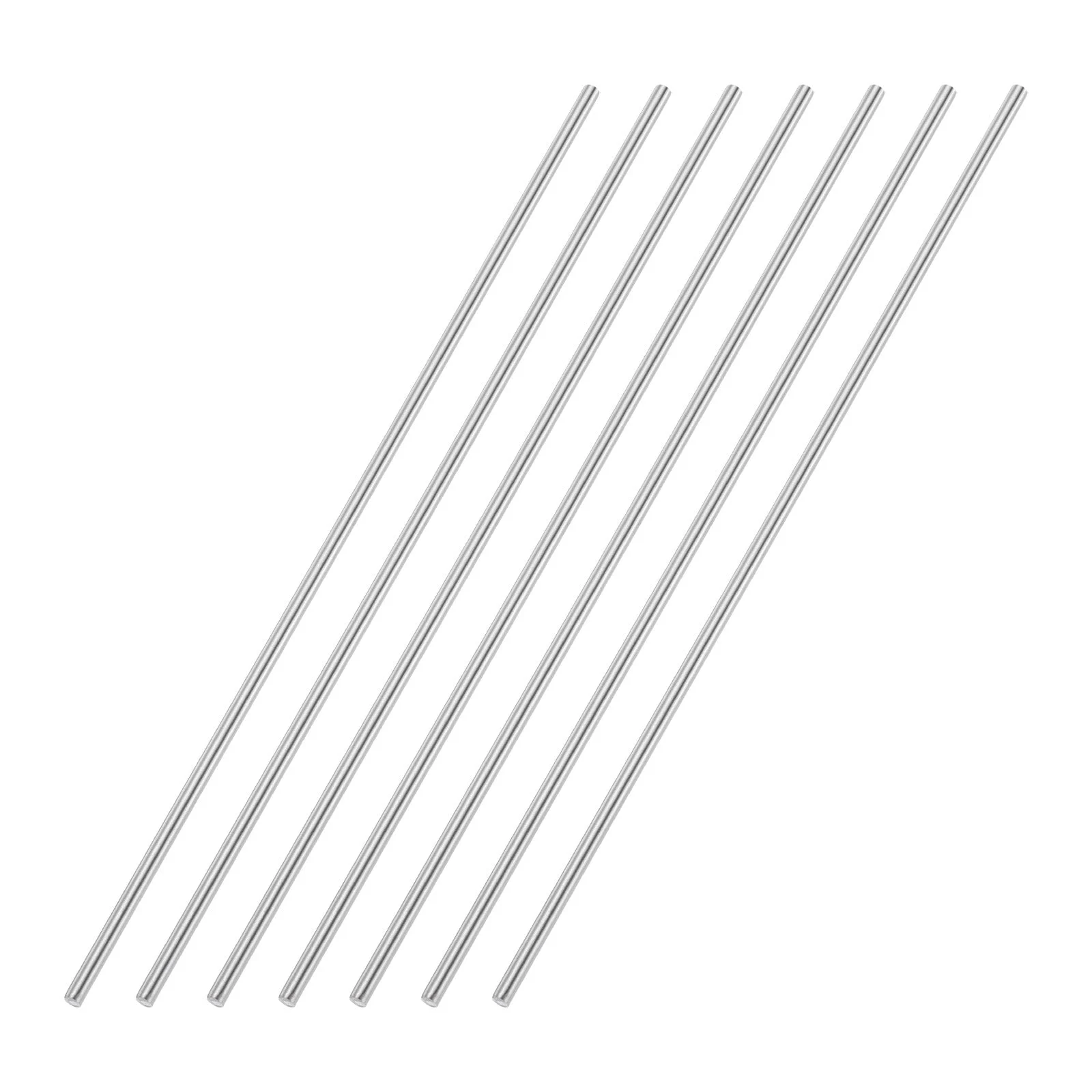 7pcs 5mmx300mm 304 Stainless Steel Solid Round Rod for DIY Craft