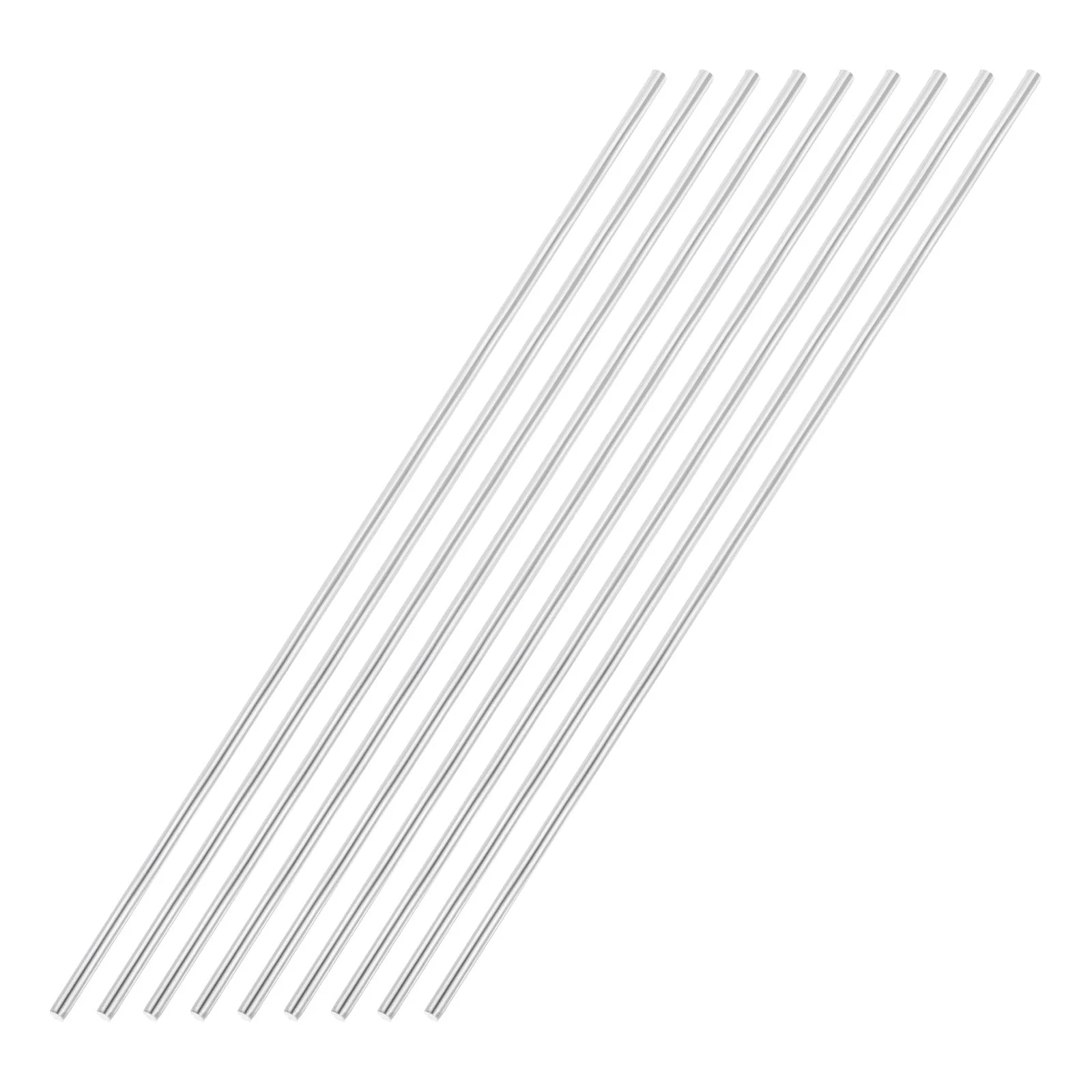 9pcs 3mmx200mm 304 Stainless Steel Solid Round Rod for DIY Craft