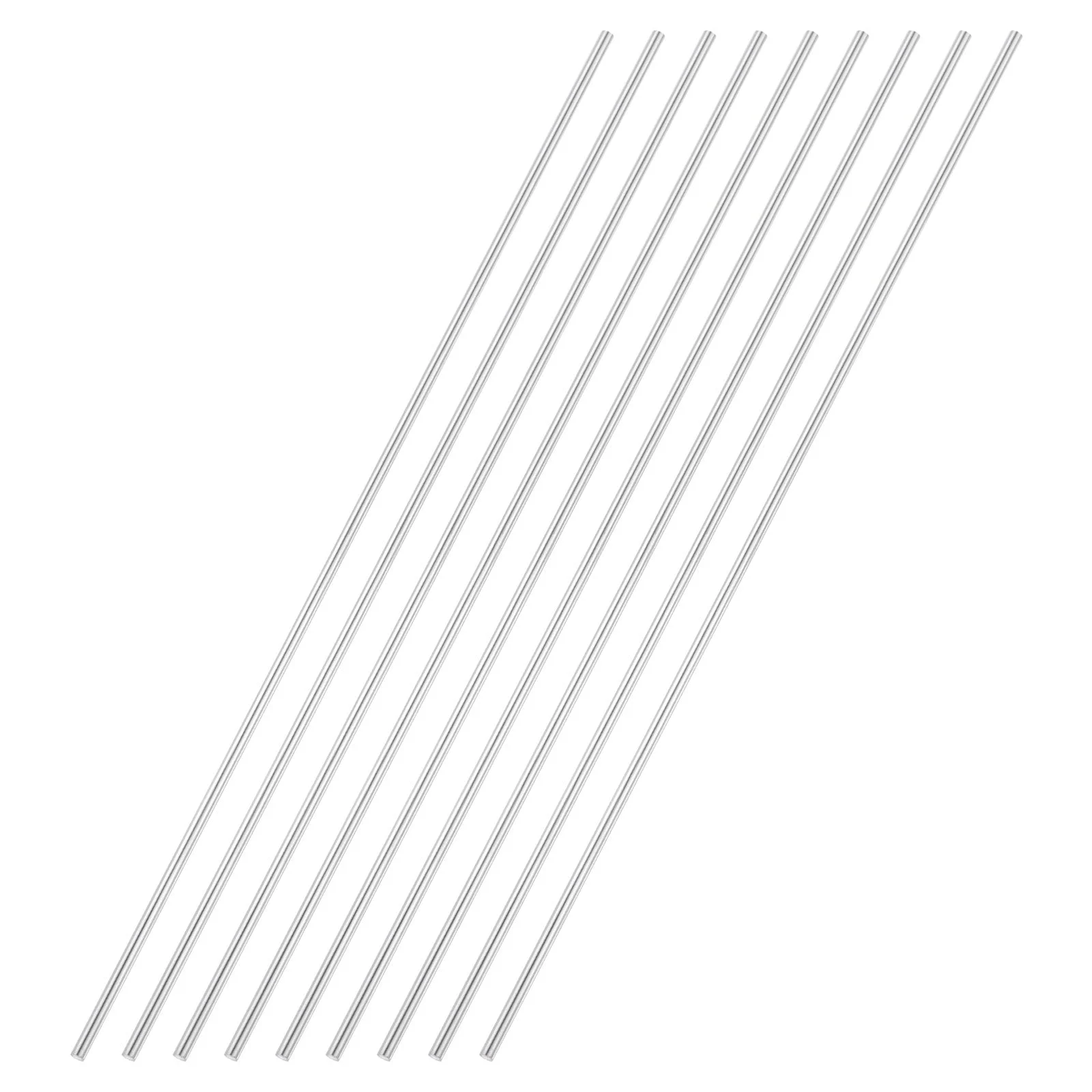 9pcs 3mmx250mm 304 Stainless Steel Solid Round Rod for DIY Craft