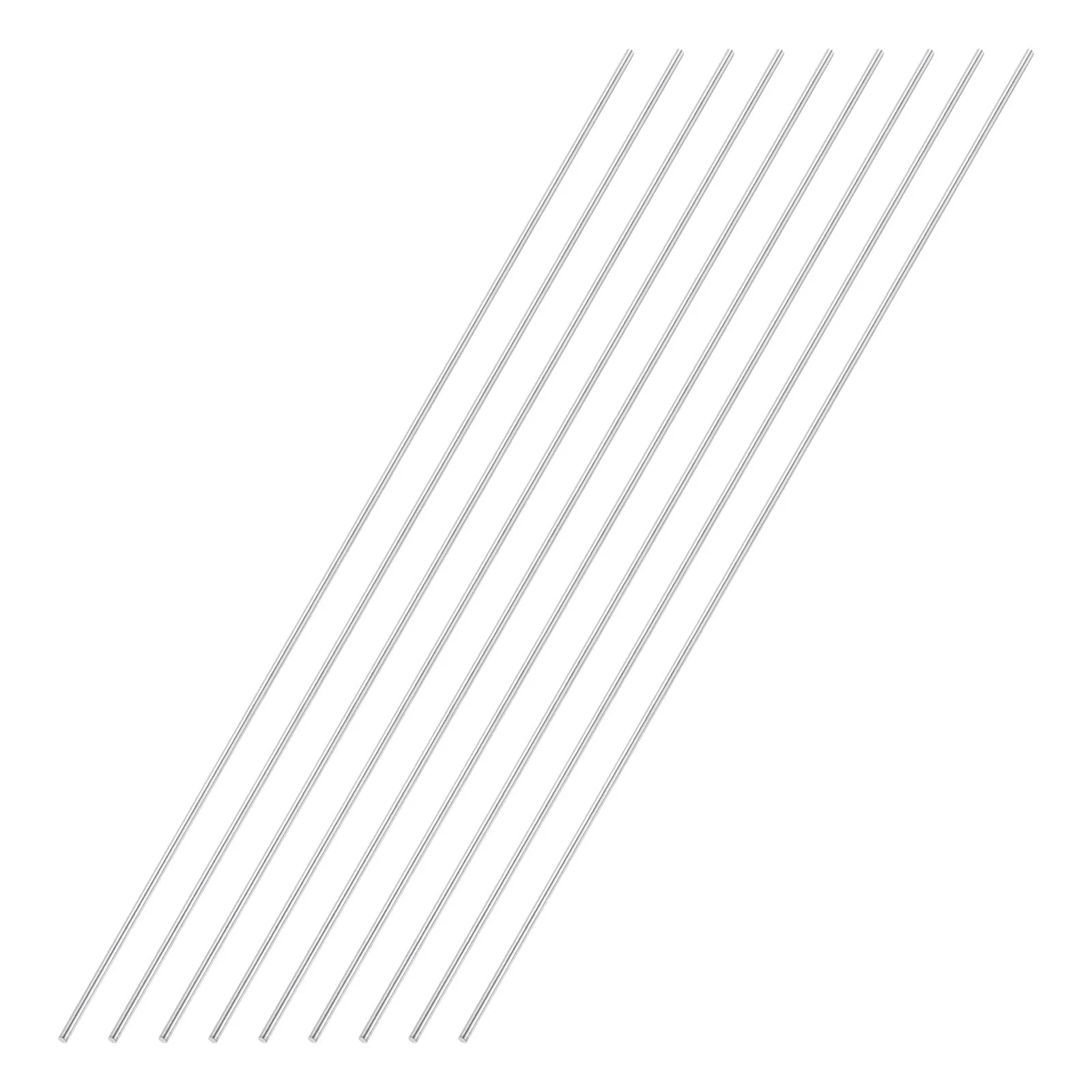 9pcs 3mmx400mm 304 Stainless Steel Solid Round Rod for DIY Craft