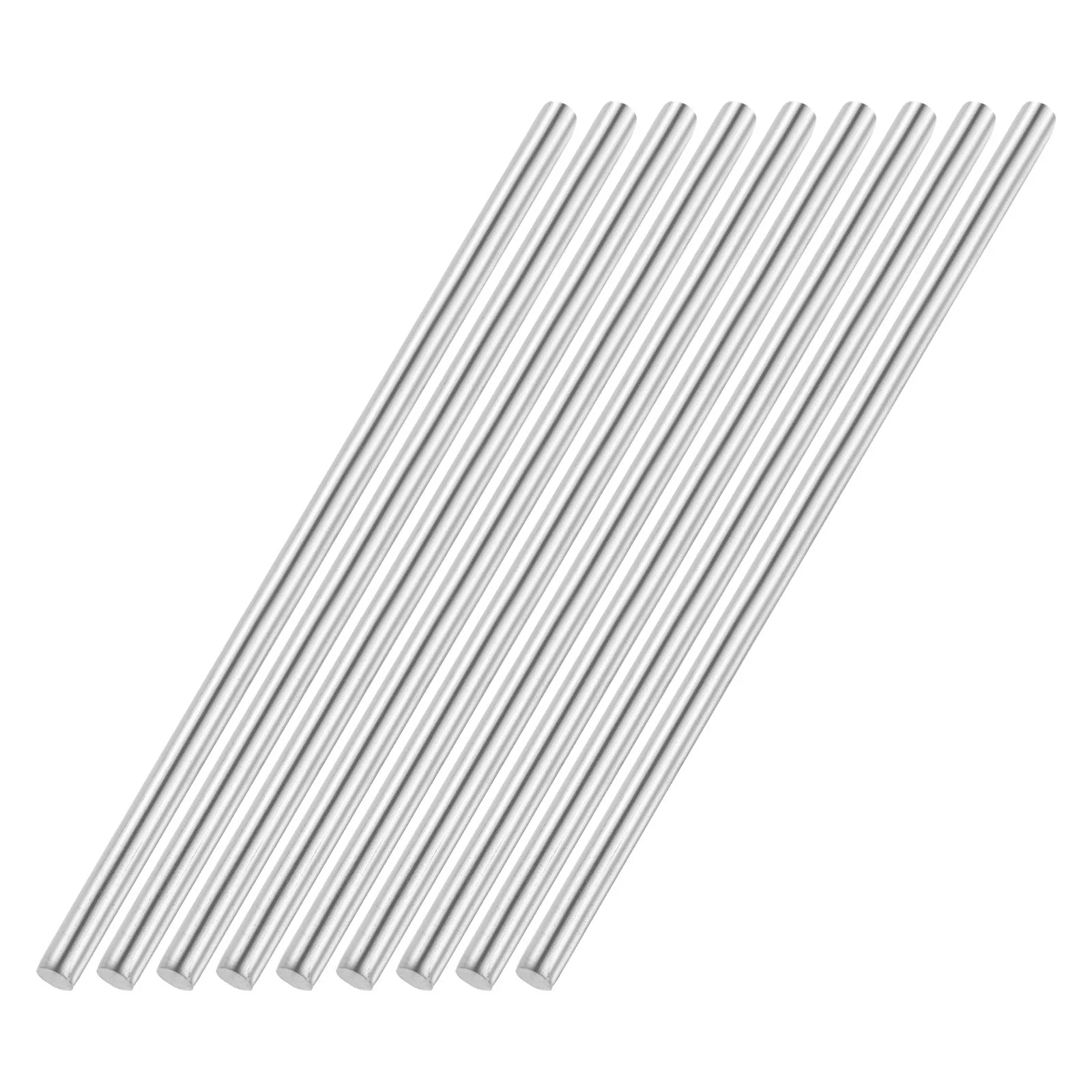 9pcs 4mmx100mm 304 Stainless Steel Solid Round Rod for DIY Craft