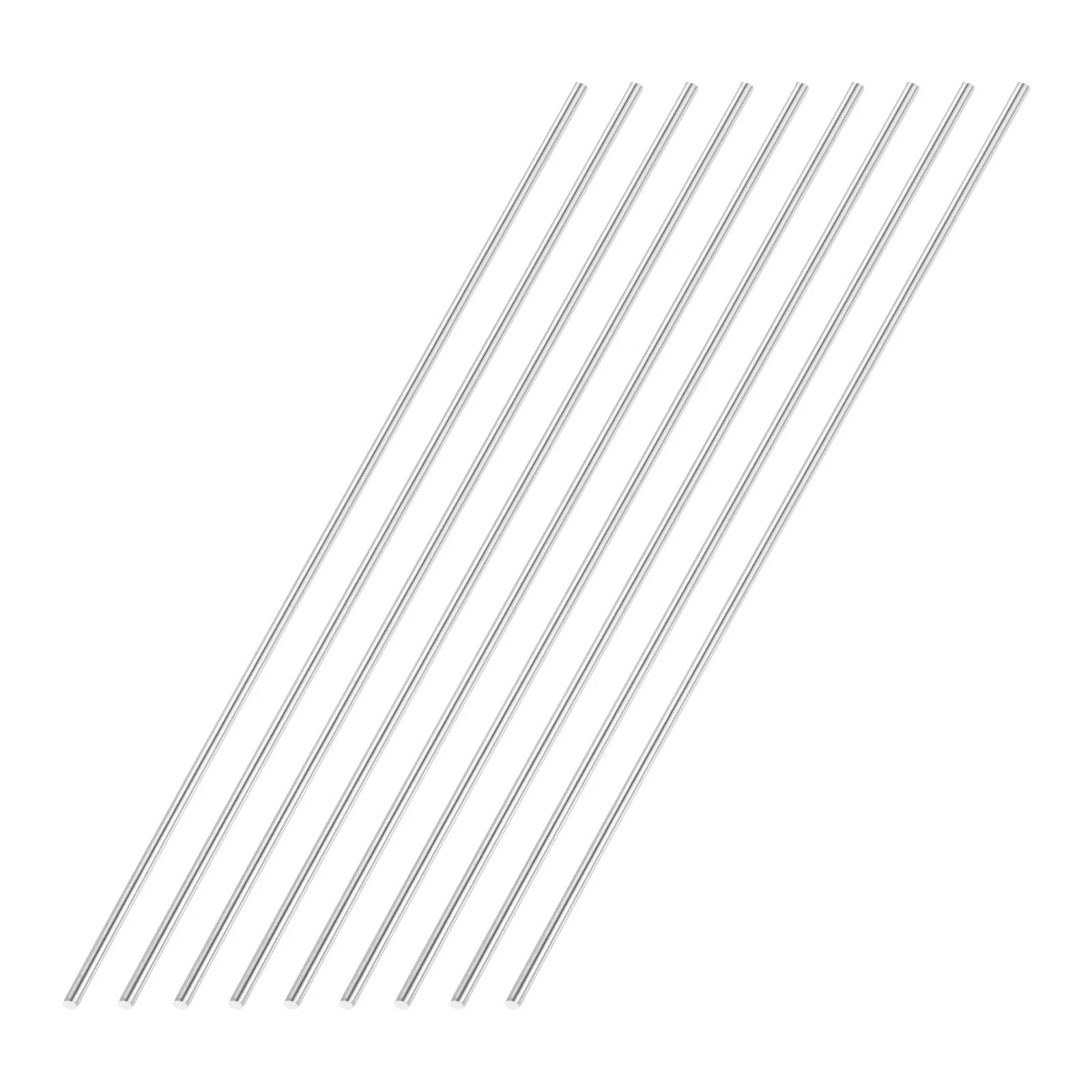 9pcs 4mmx300mm 304 Stainless Steel Solid Round Rod for DIY Craft