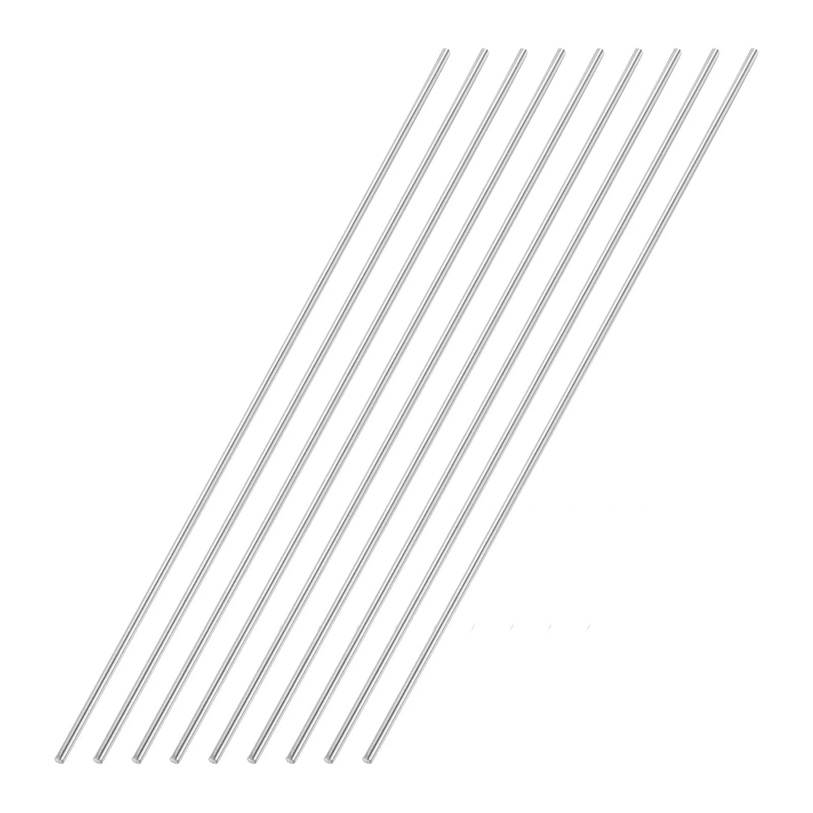 9pcs 4mmx350mm 304 Stainless Steel Solid Round Rod for DIY Craft