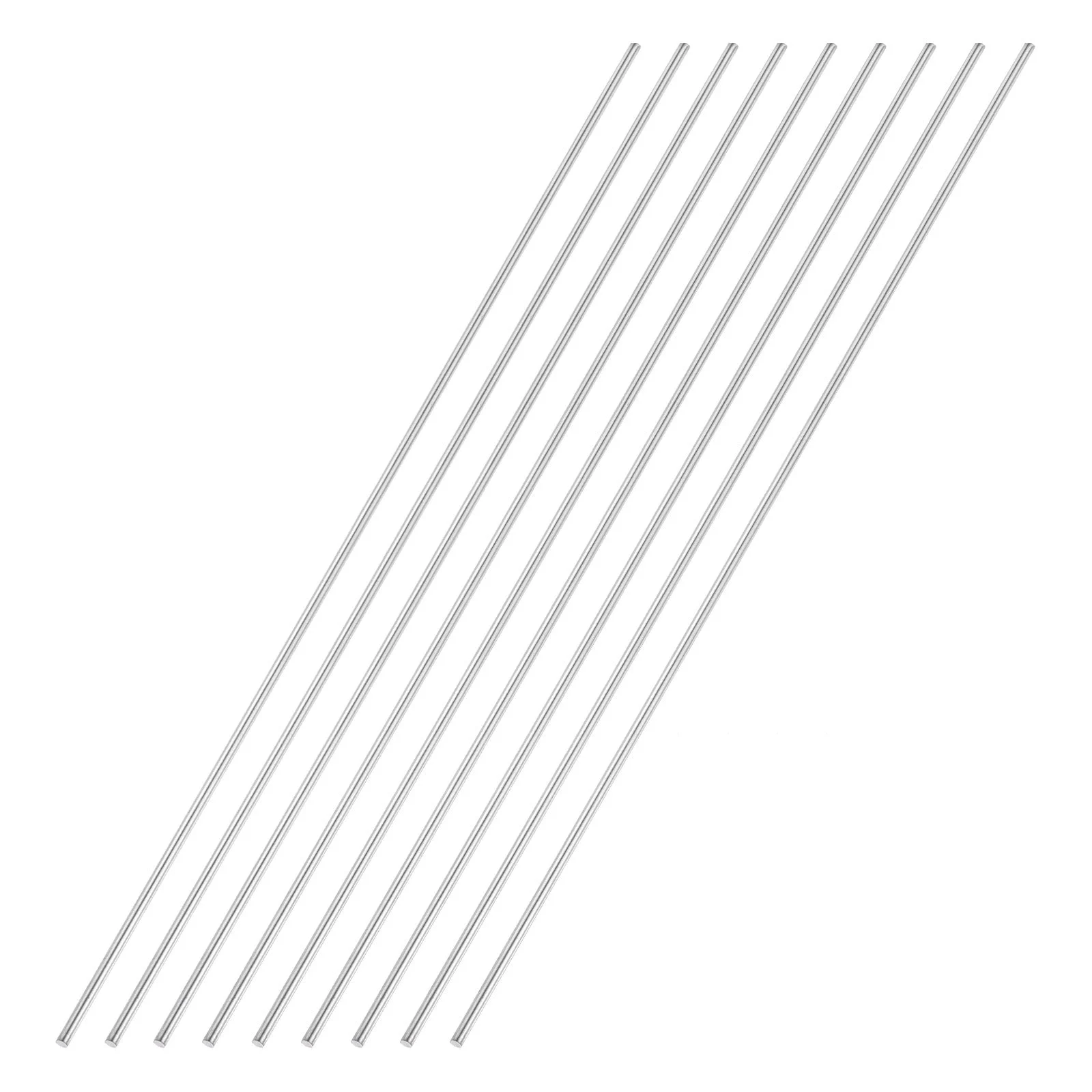 9pcs 4mmx400mm 304 Stainless Steel Solid Round Rod for DIY Craft