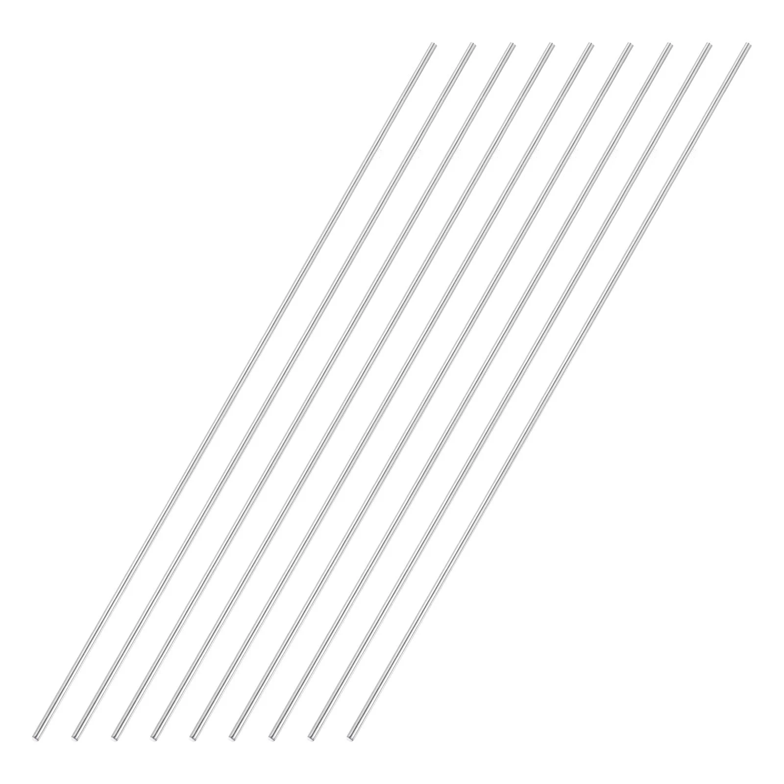 9Pack 4mmx450mm 304 Stainless Steel Solid Round Rod for DIY Craft