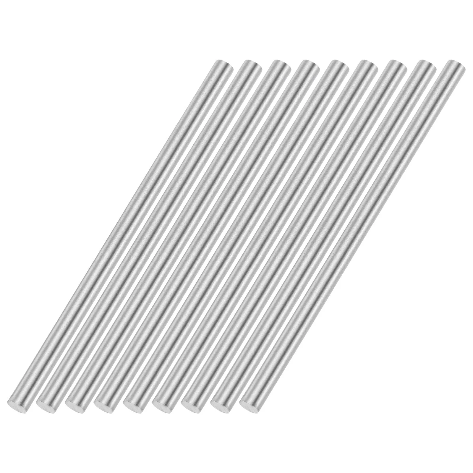 9pcs 5mmx100mm 304 Stainless Steel Solid Round Rod for DIY Craft