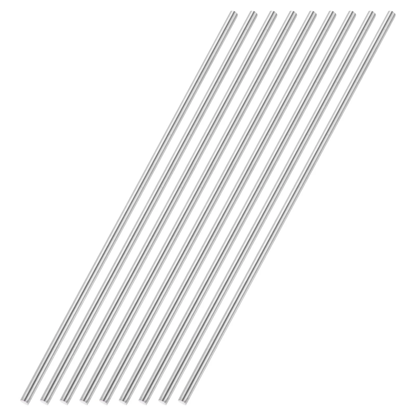 9pcs 5mmx250mm 304 Stainless Steel Solid Round Rod for DIY Craft