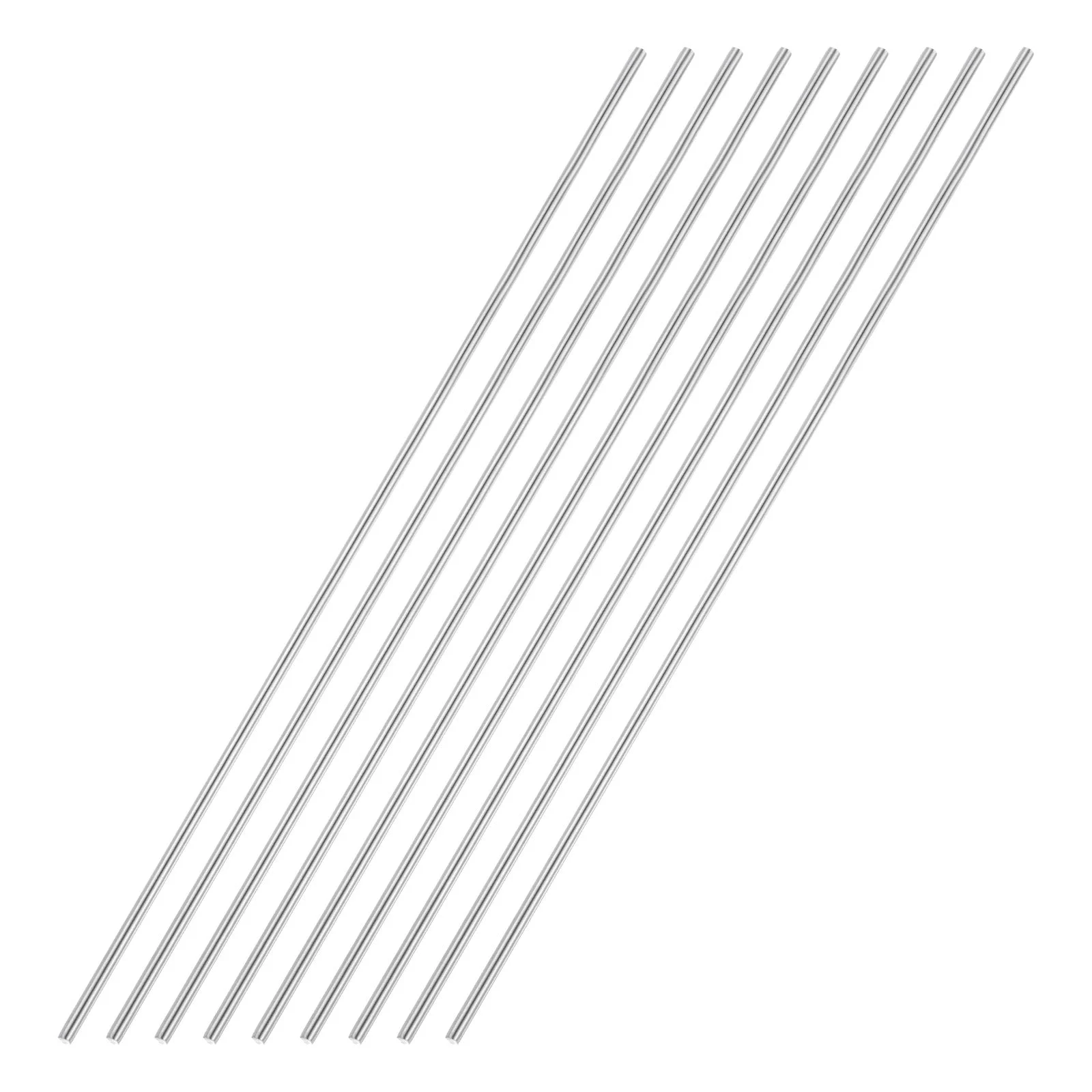 9pcs 5mmx400mm 304 Stainless Steel Solid Round Rod for DIY Craft