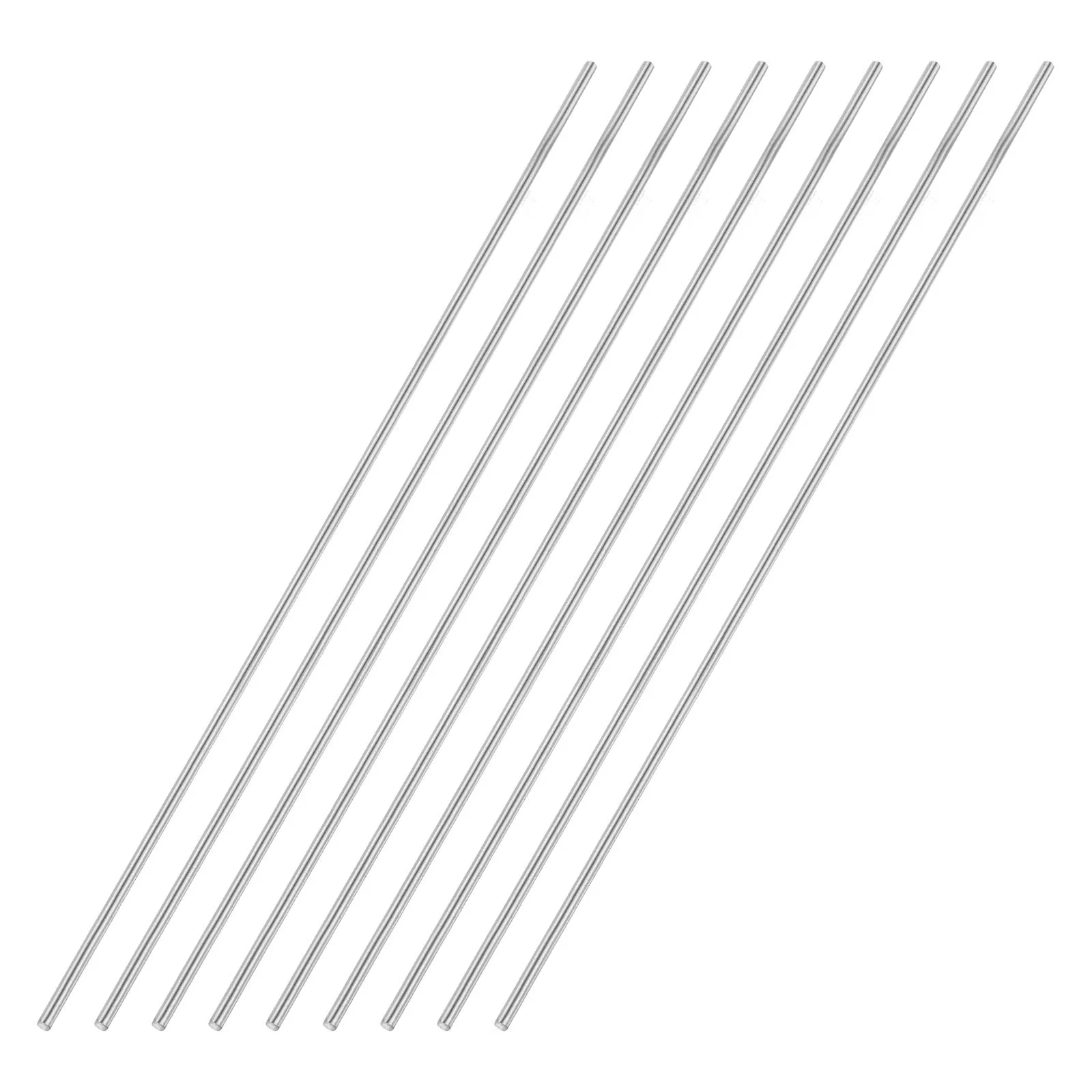 9pcs 5mmx450mm 304 Stainless Steel Solid Round Rod for DIY Craft