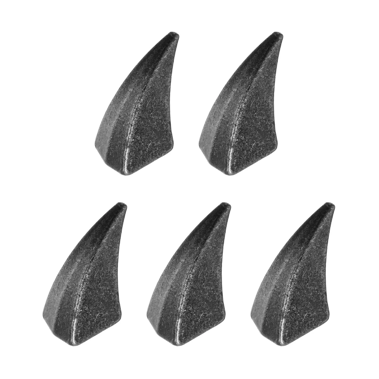 5set Cat Claw Spikes 27mm Horn Screw Rivets Leather-Craft Accessories, Gun Color