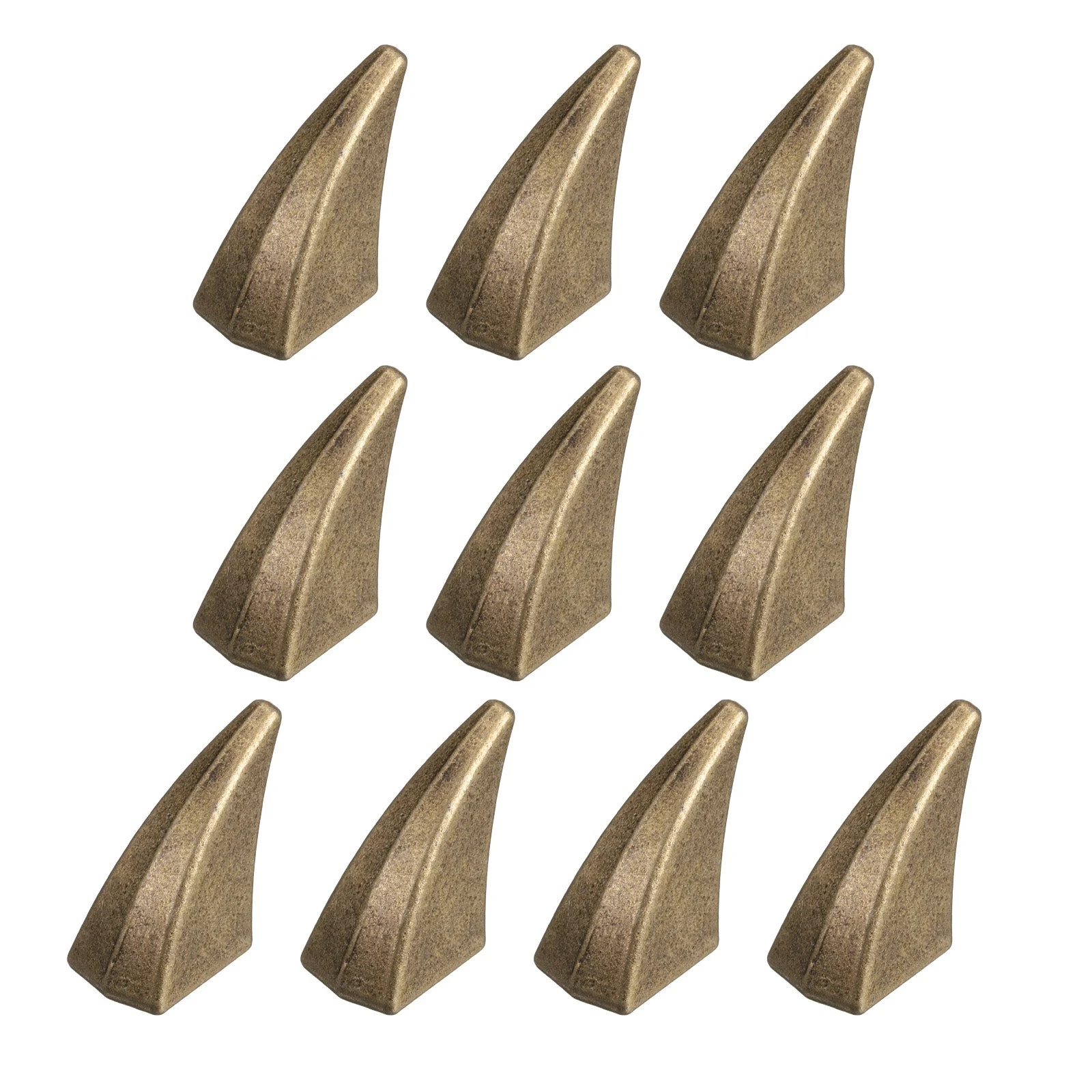 10set Cat Claw Spikes 17mm Horn Screw Rivets Leather-Craft Accessories, Bronze