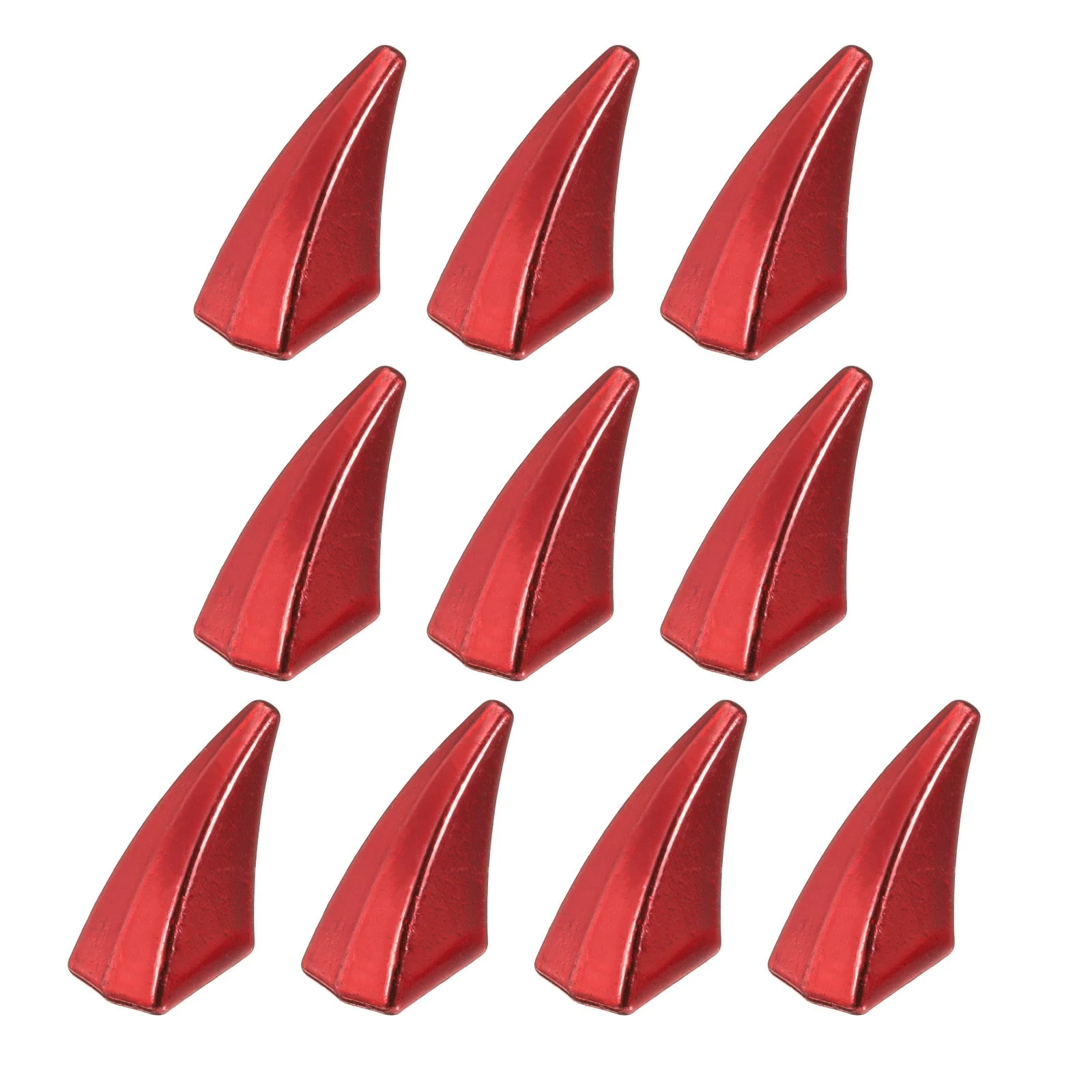 10set Cat Claw Spikes 17mm Horn Screw Rivets Leather-Craft Accessories, Red