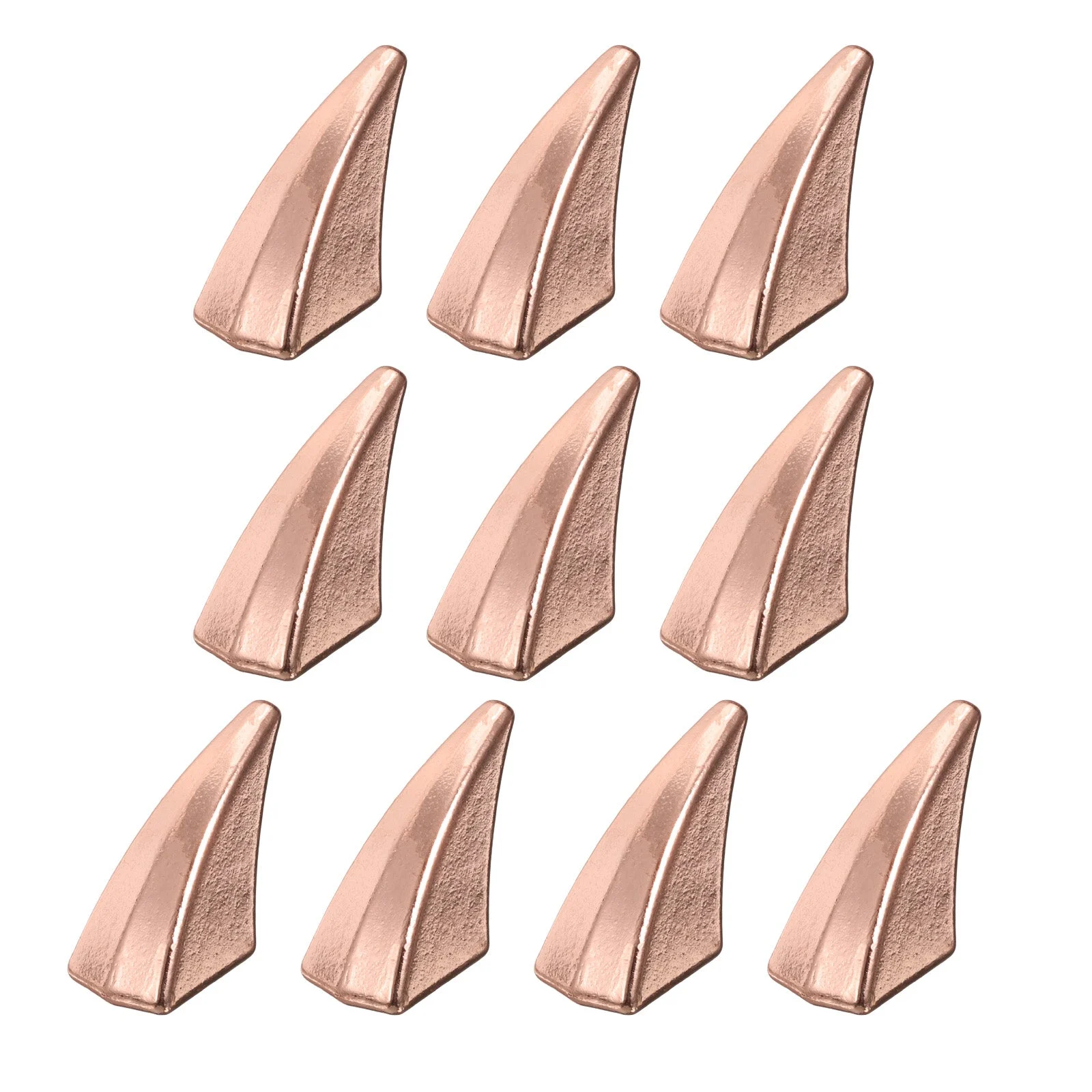 10set Cat Claw Spikes 17mm Horn Screw Rivet Leather-Craft Accessories, Rose Gold