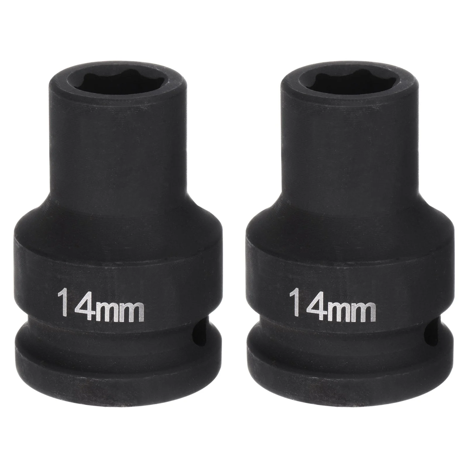 2pcs 6-Point Impact Socket 3/4" Drive 14mm Metric 40Cr Impact Socket