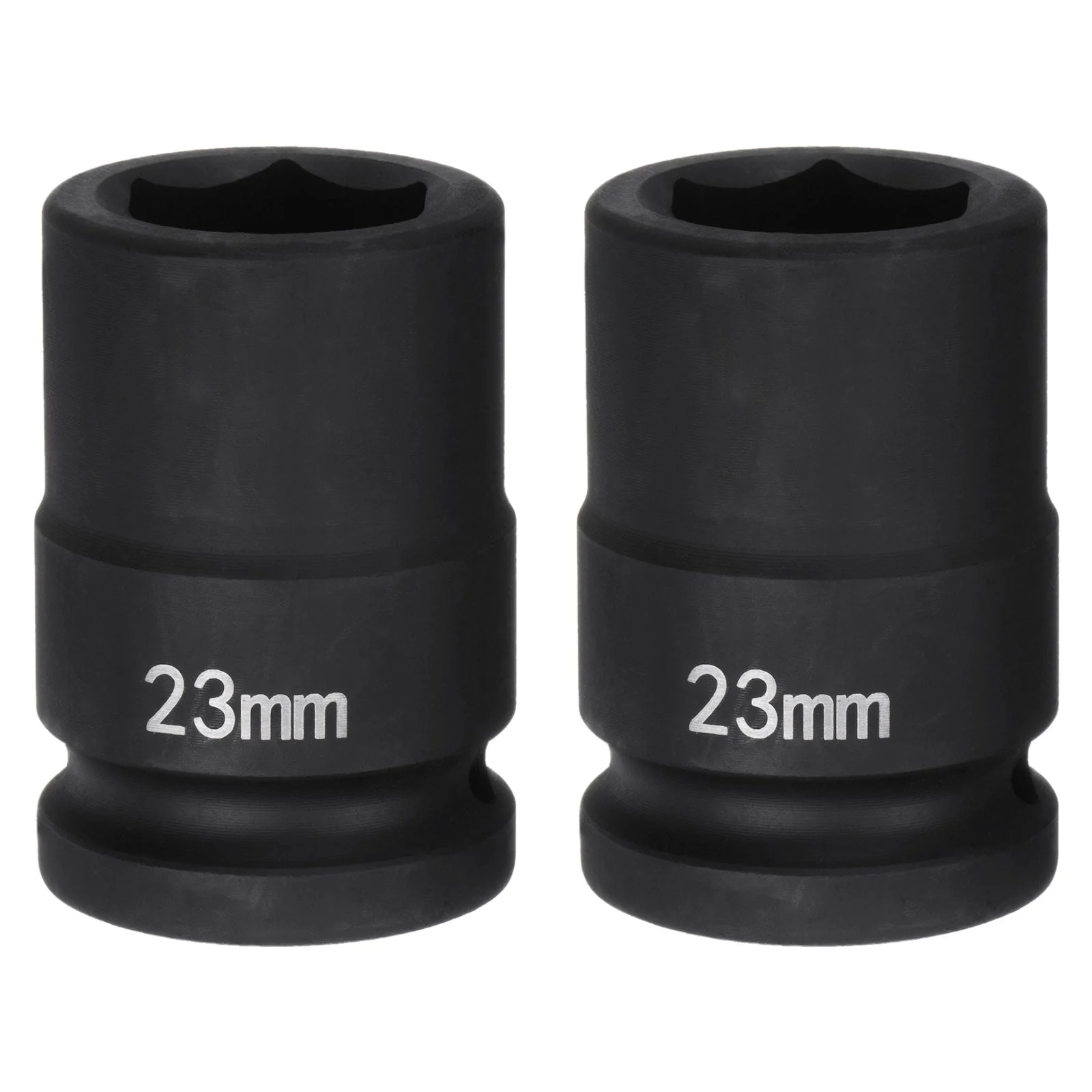 2pcs 6-Point Impact Socket 3/4" Drive 23mm Metric 40Cr Impact Socket