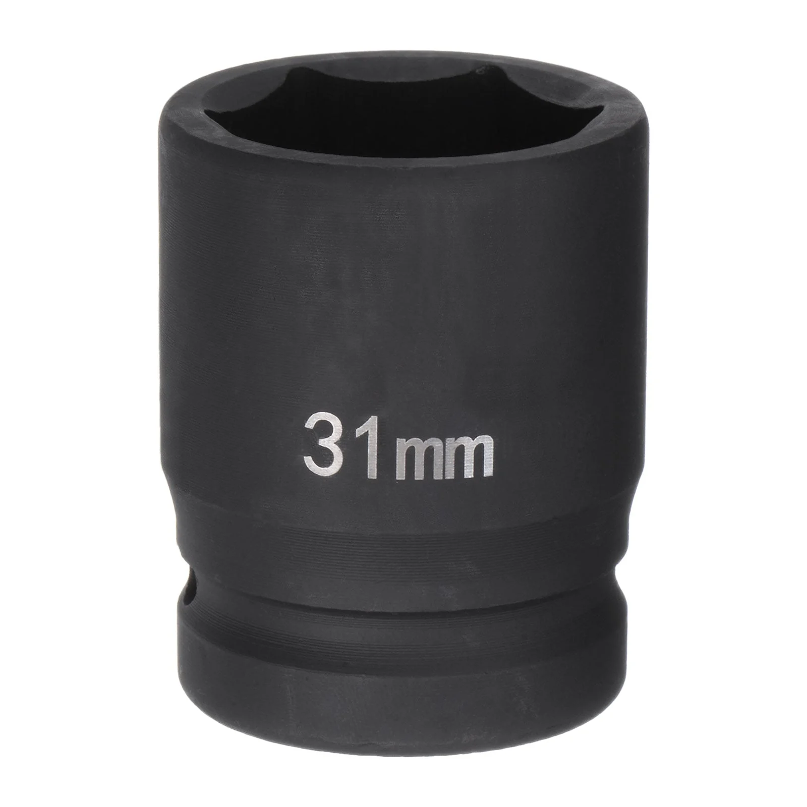 6-Point Impact Socket 3/4" Drive 31mm Metric 40Cr Alloy Steel Spindle Axle Nut Impact Socket