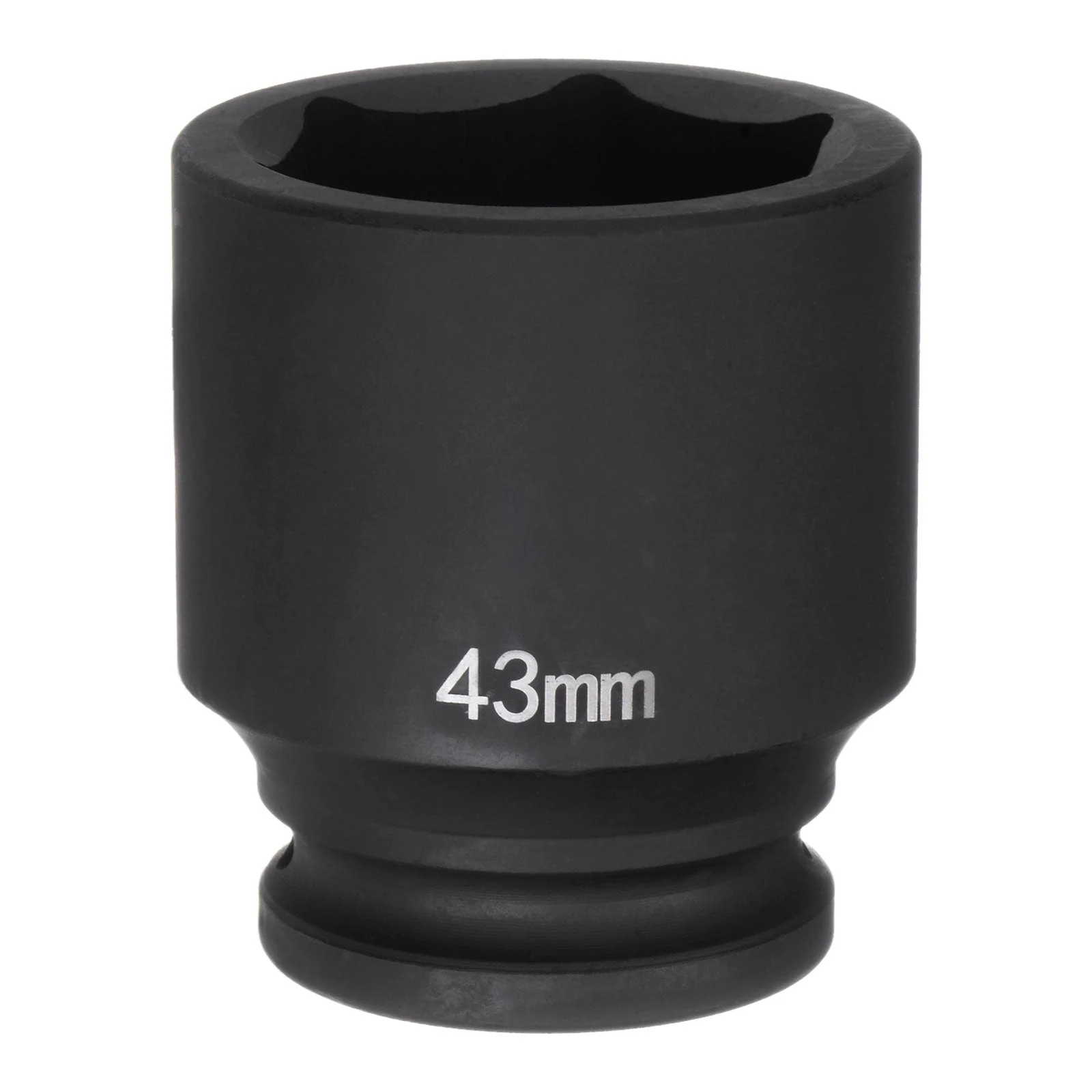 6-Point Impact Socket 3/4" Drive 43mm Metric 40Cr Alloy Steel Spindle Axle Nut Impact Socket